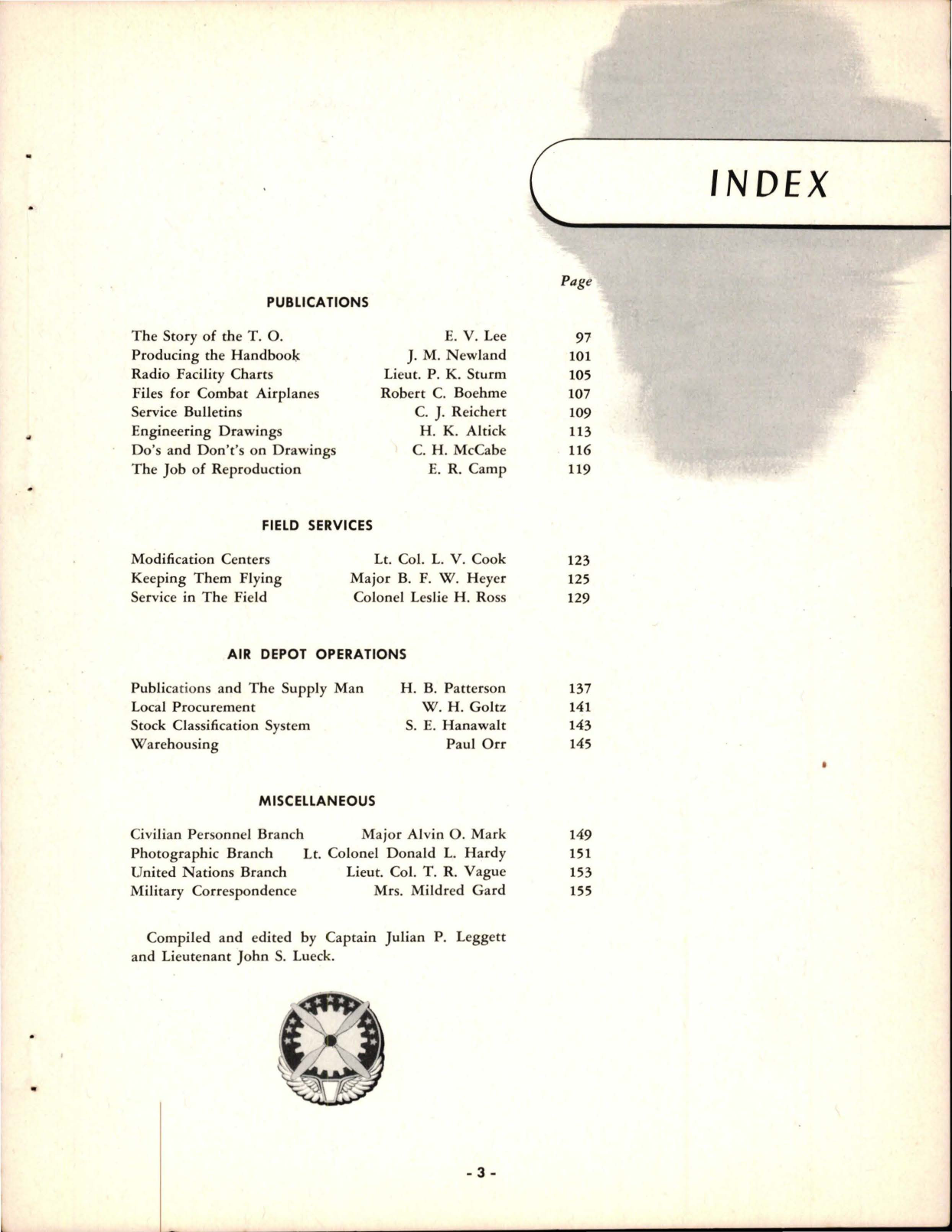 Sample page 7 from AirCorps Library document: Air Service Command Manual