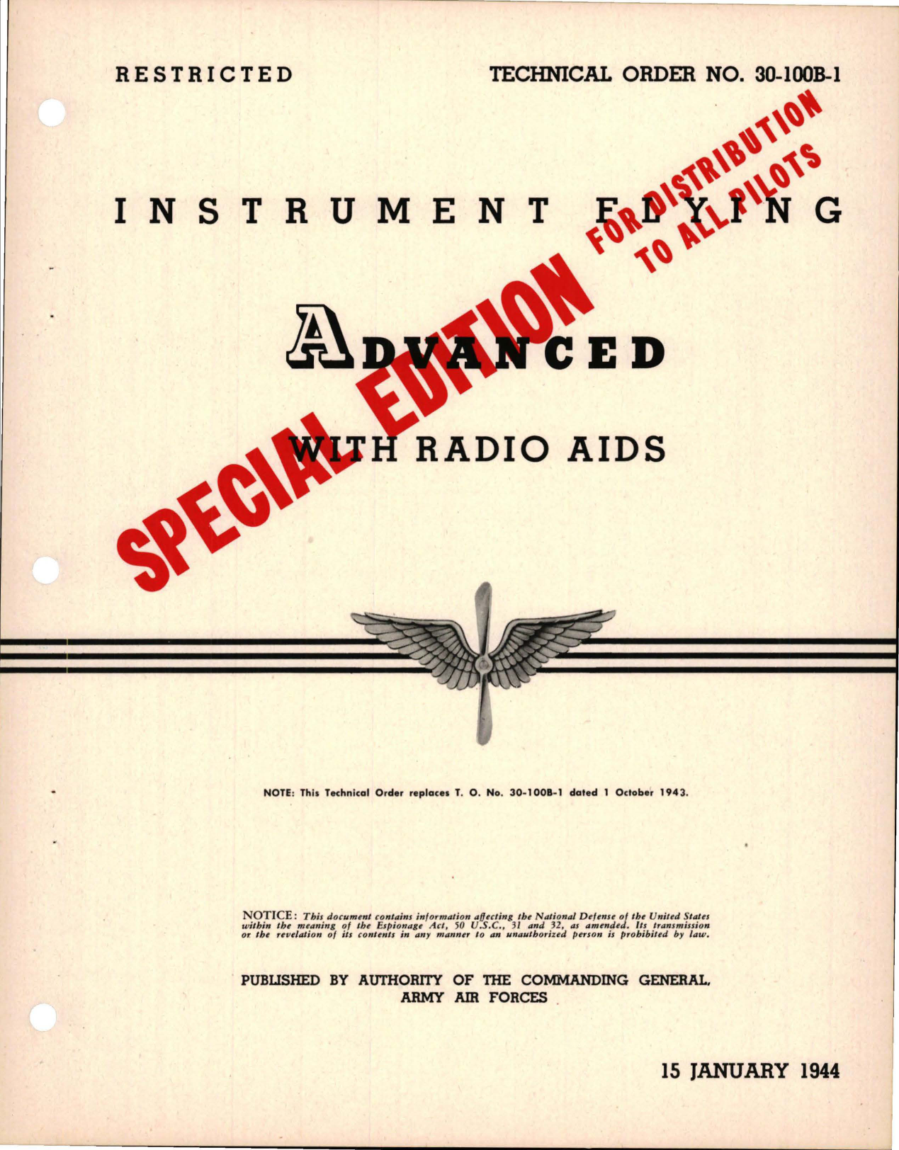 Sample page 1 from AirCorps Library document: Advanced Instrument Flying with Radio Aids