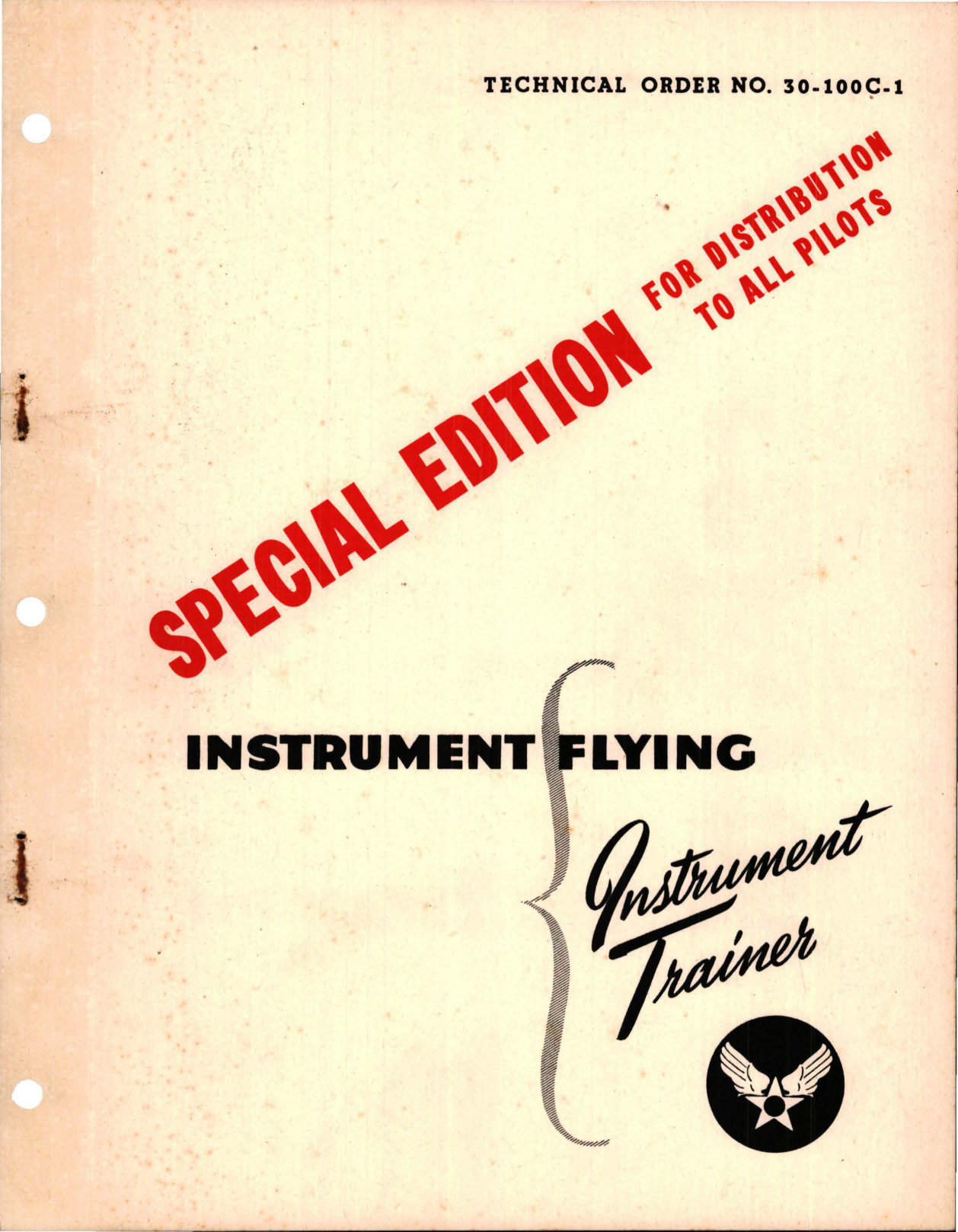 Sample page 1 from AirCorps Library document:  Instruction Guide for Instrument Flying - Instrument Trainer - Special Edition