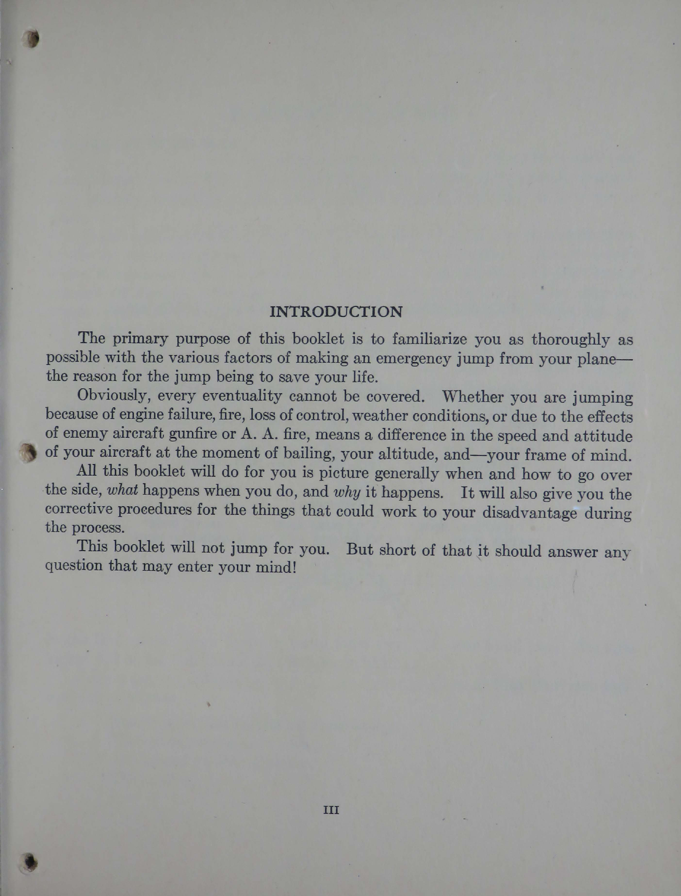 Sample page 5 from AirCorps Library document: Parachute Sense