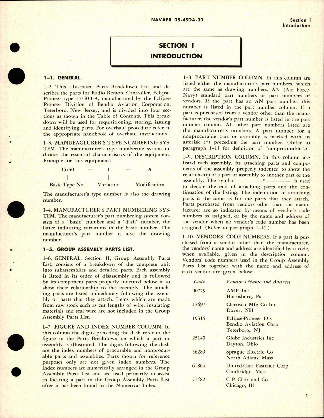 Sample page 5 from AirCorps Library document: Illustrated Parts Breakdown for Radio Remote Controller - Part 15740-1-A