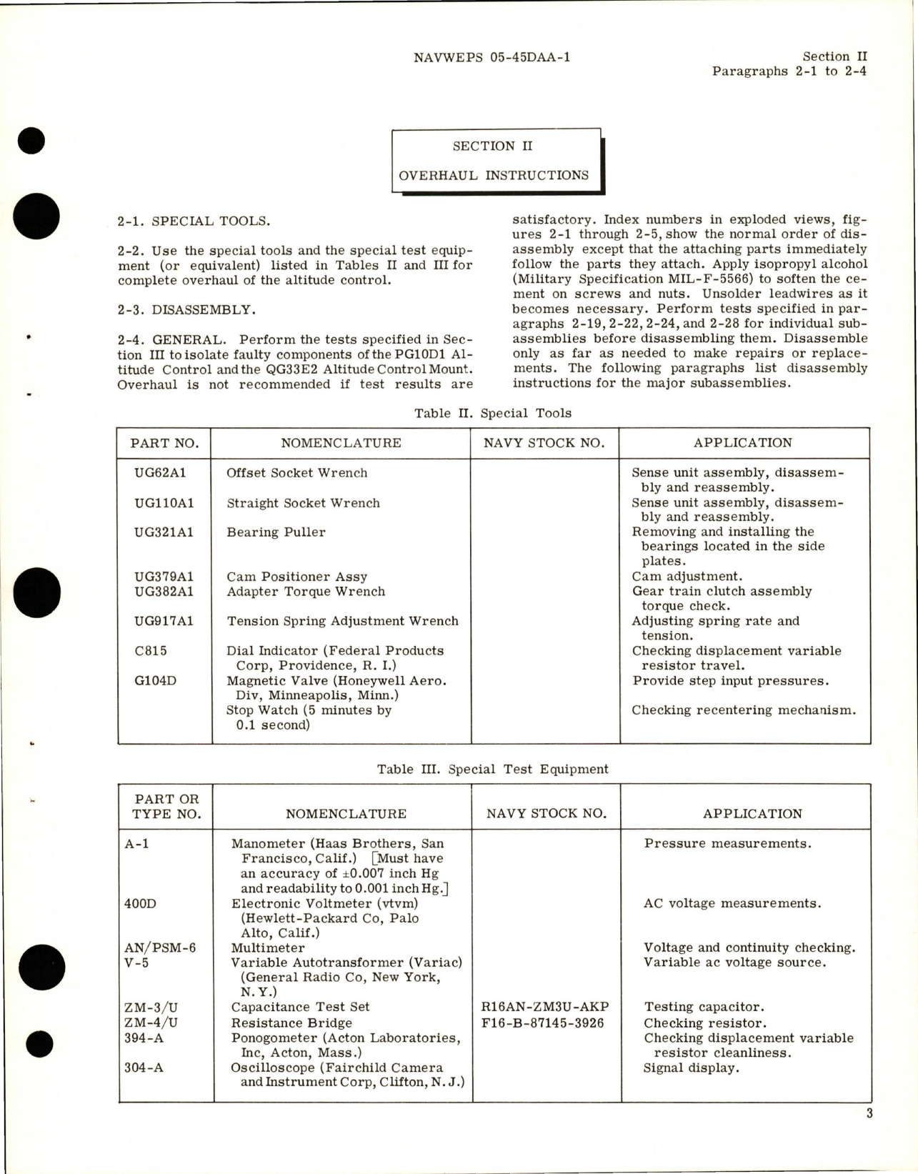 Sample page 7 from AirCorps Library document: Overhaul Instructions for Altitude Control - PG10D1 and Altitude Control Mount - QG33E2