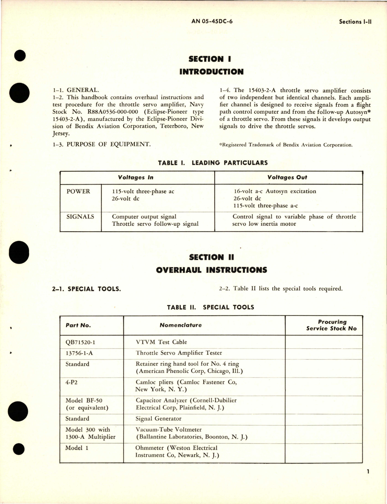 Sample page 5 from AirCorps Library document: Overhaul Instructions for Throttle Servo Amplifier - Part 15403-2-A