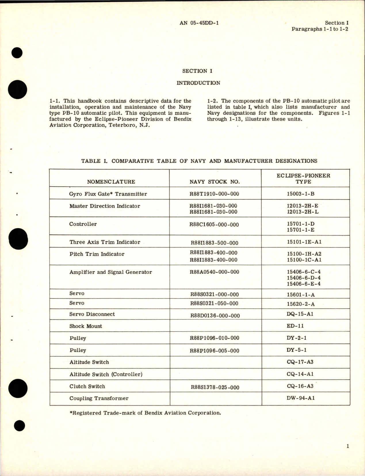 Sample page 7 from AirCorps Library document: Operation and Service Instructions for Automatic Pilot - PB-10