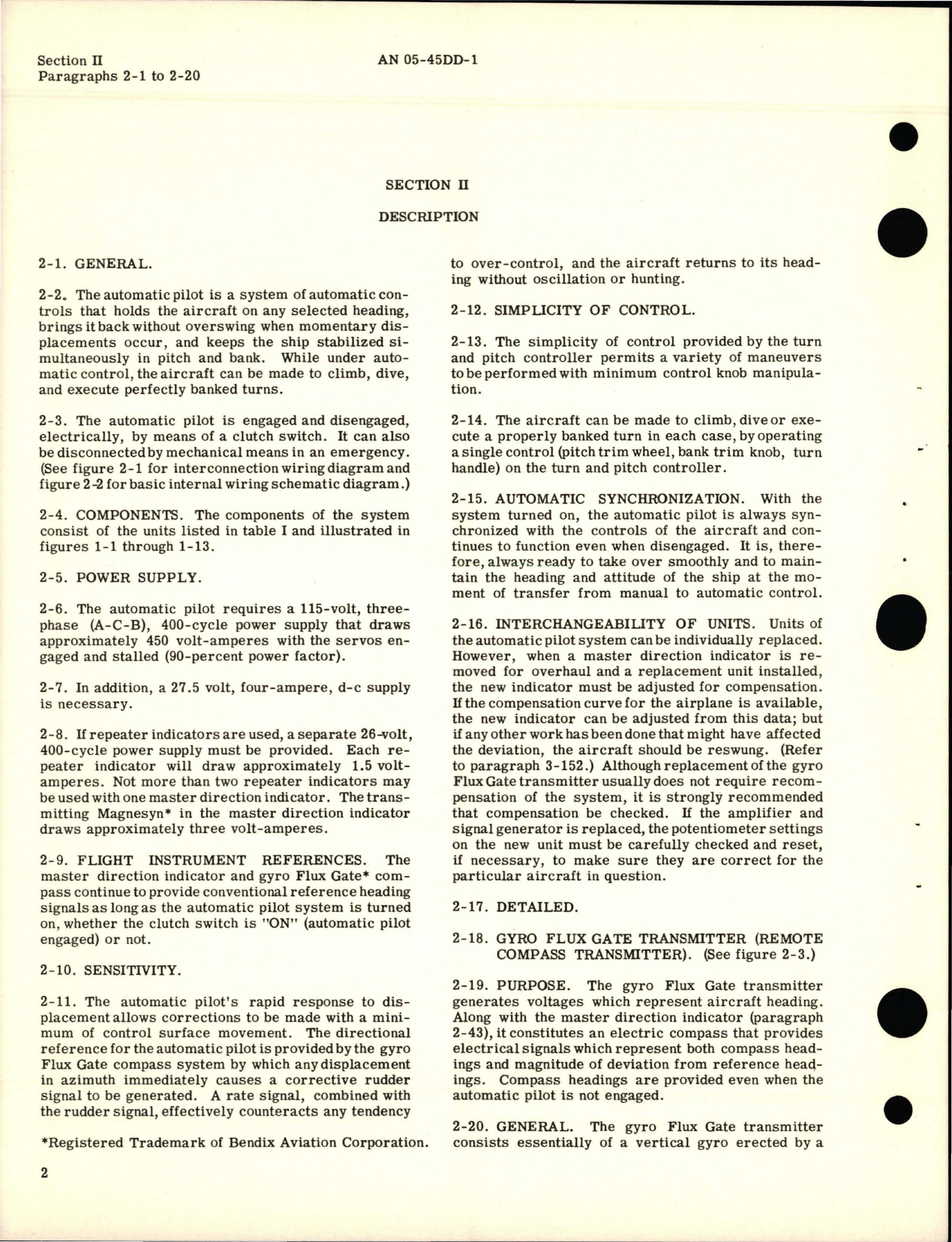 Sample page 8 from AirCorps Library document: Operation and Service Instructions for Automatic Pilot - PB-10