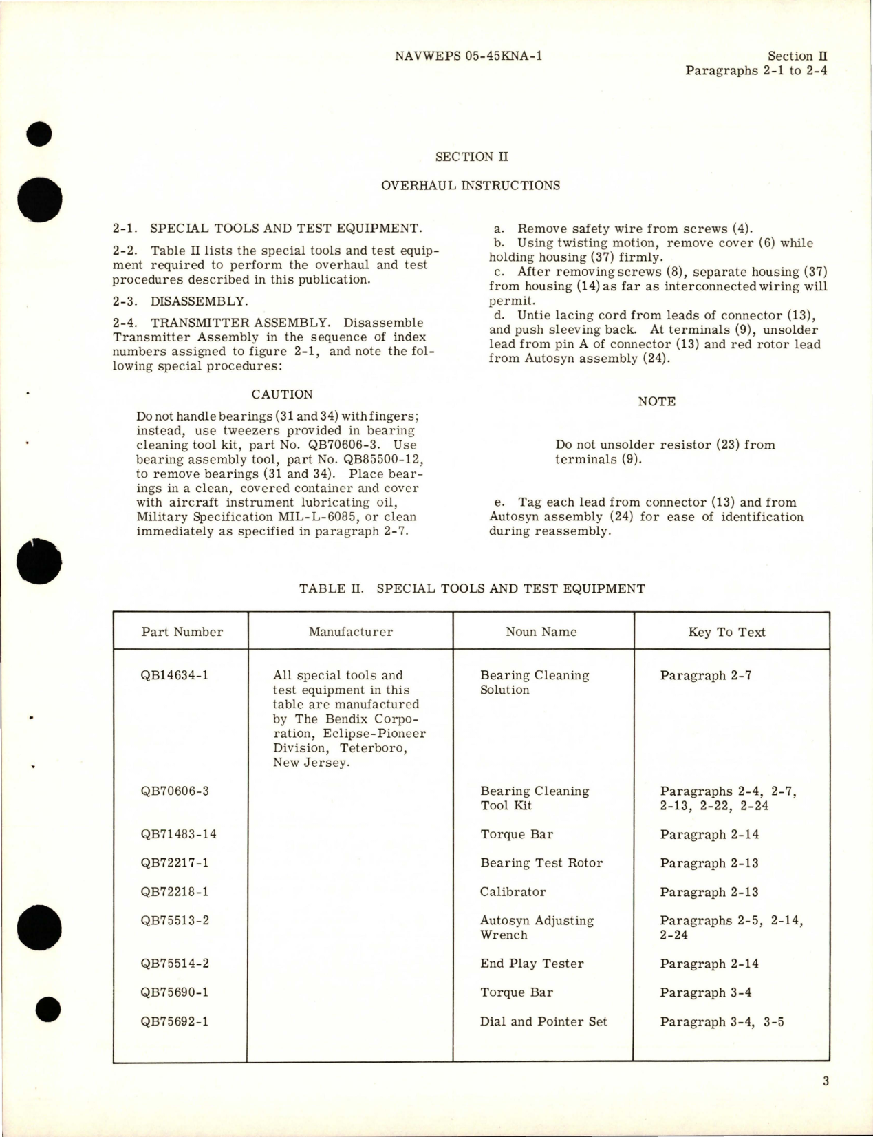 Sample page 7 from AirCorps Library document: Overhaul Instructions for Single Position Transmitter Assembly - Type 4564-5A6-1