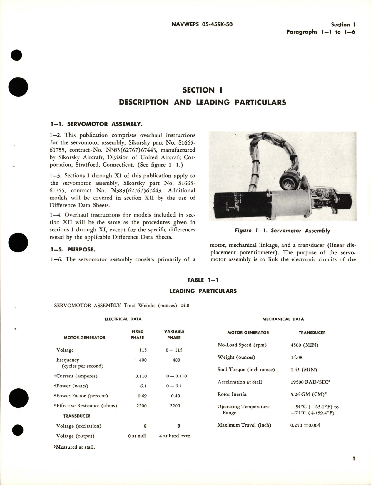 Sample page 7 from AirCorps Library document: Overhaul Instructions for Servomotor Assembly - Parts S1665-61755 and S1665-61755-4