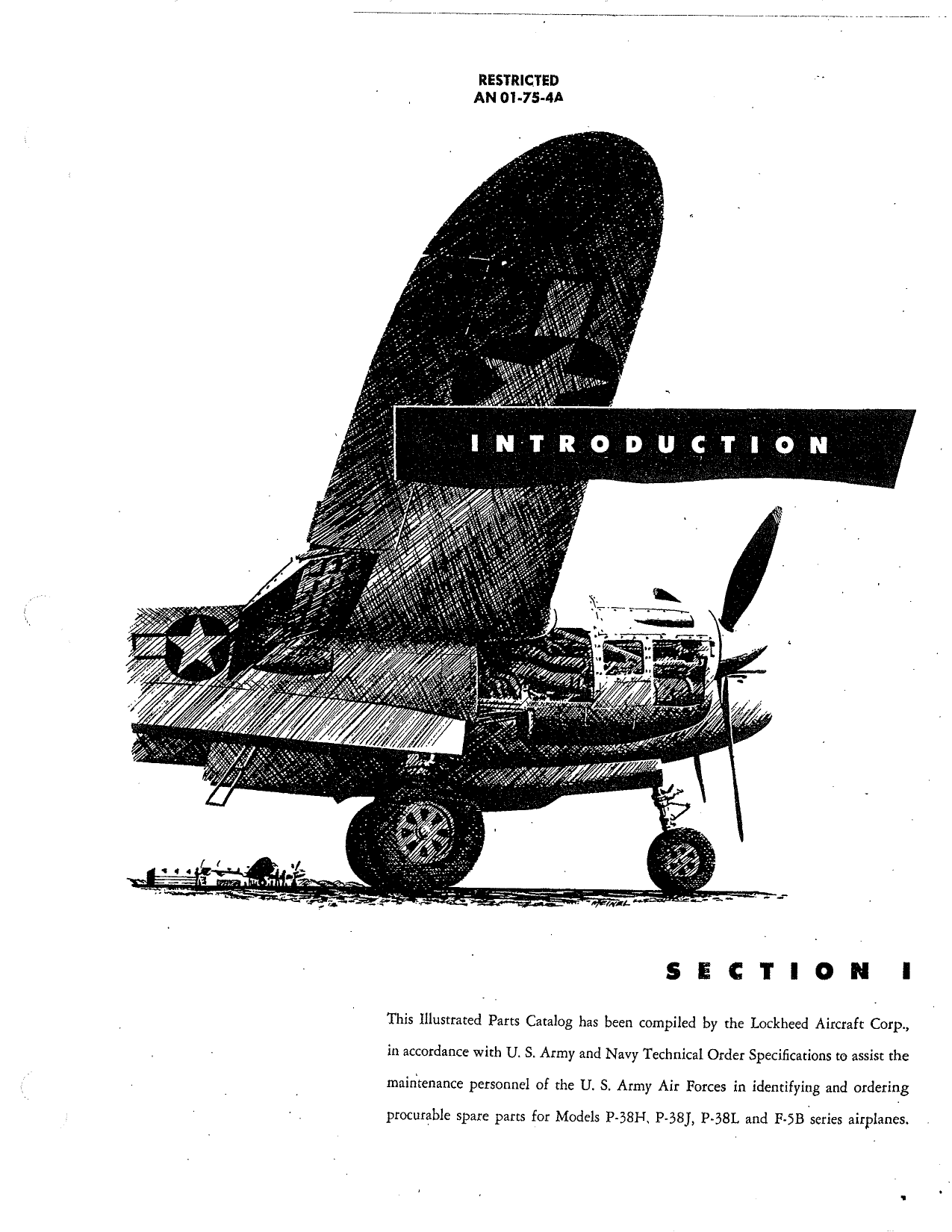 Sample page 9 from AirCorps Library document: Parts Catalog for Airplane Models P-38H, P-38J, P-38L, and F-5B