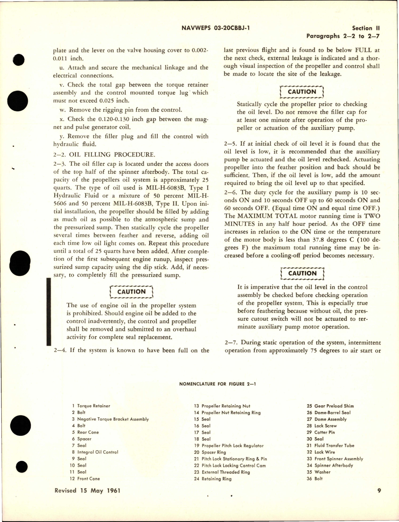 Sample page 5 from AirCorps Library document: Operation and Maintenance Instructions for Variable Pitch Propeller - Models 54H60-69, 54H60-75, and 54H60-73