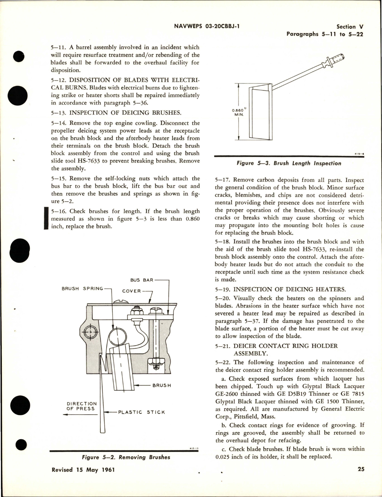 Sample page 9 from AirCorps Library document: Operation and Maintenance Instructions for Variable Pitch Propeller - Models 54H60-69, 54H60-75, and 54H60-73