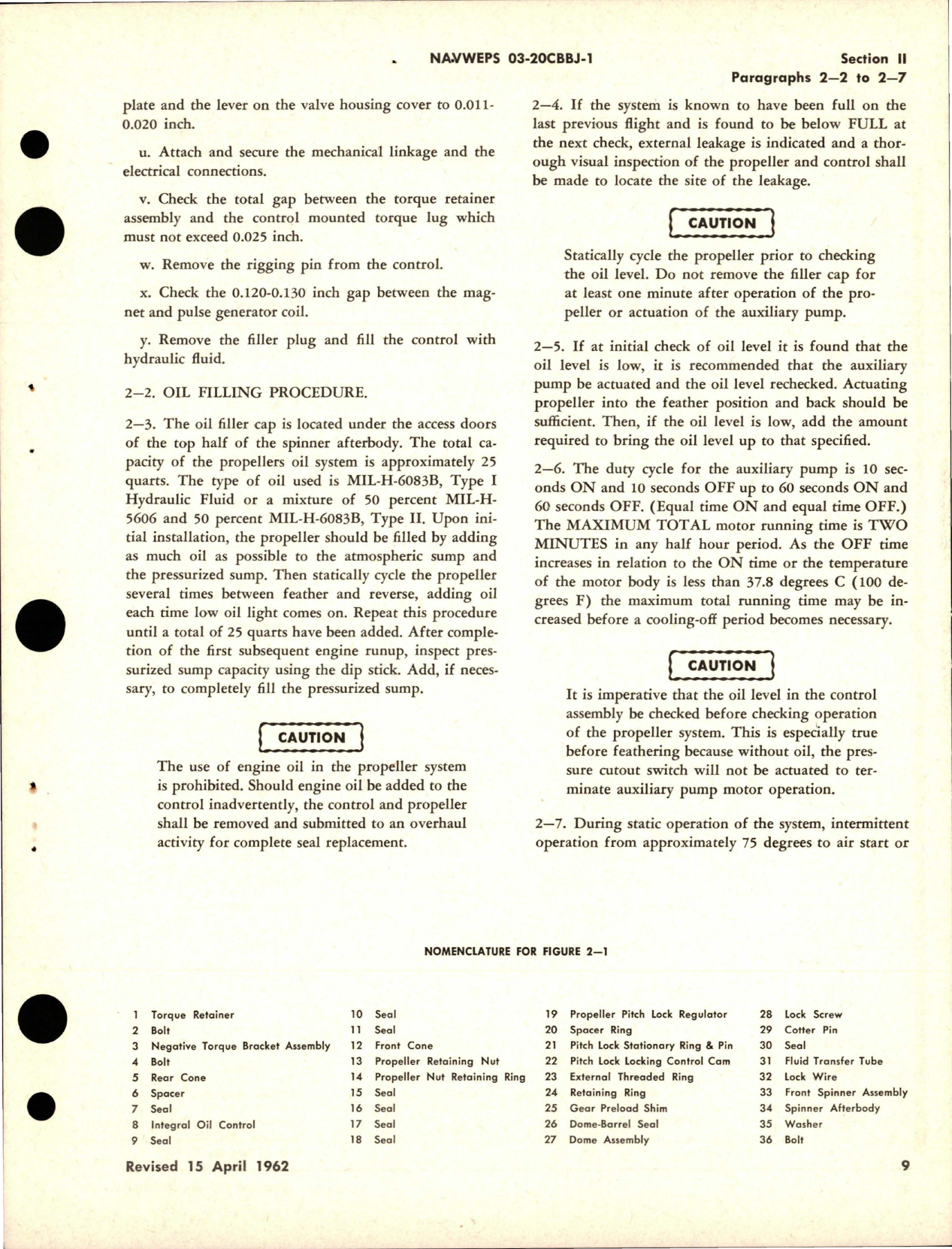 Sample page 5 from AirCorps Library document: Operation and Maintenance Instructions for Variable Pitch Propeller - Models 54H60-69, 54H60-73, 54H60-75, 54H60-85, and 54H60-89