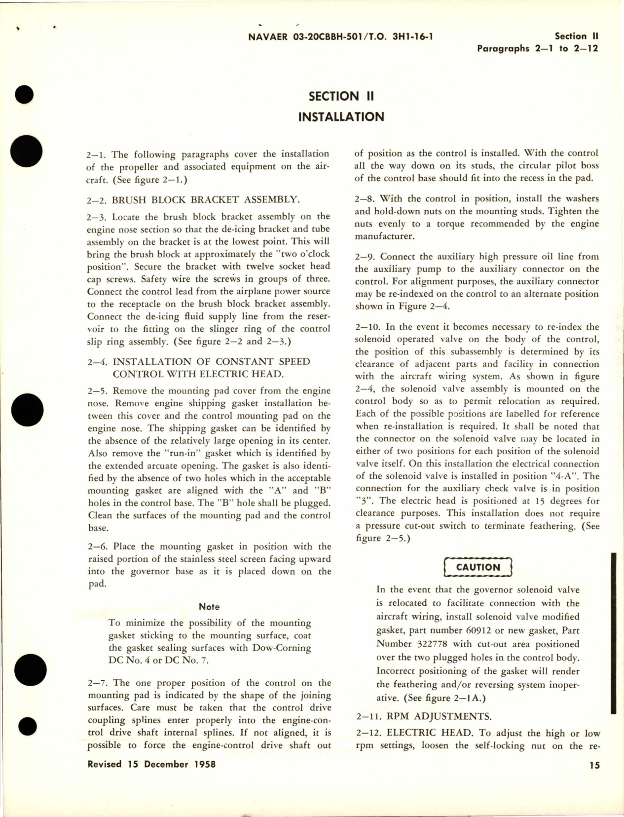 Sample page 7 from AirCorps Library document: Operation and Maintenance Instructions for Variable Pitch Propeller - Model 43H60-341 and 43H60-367