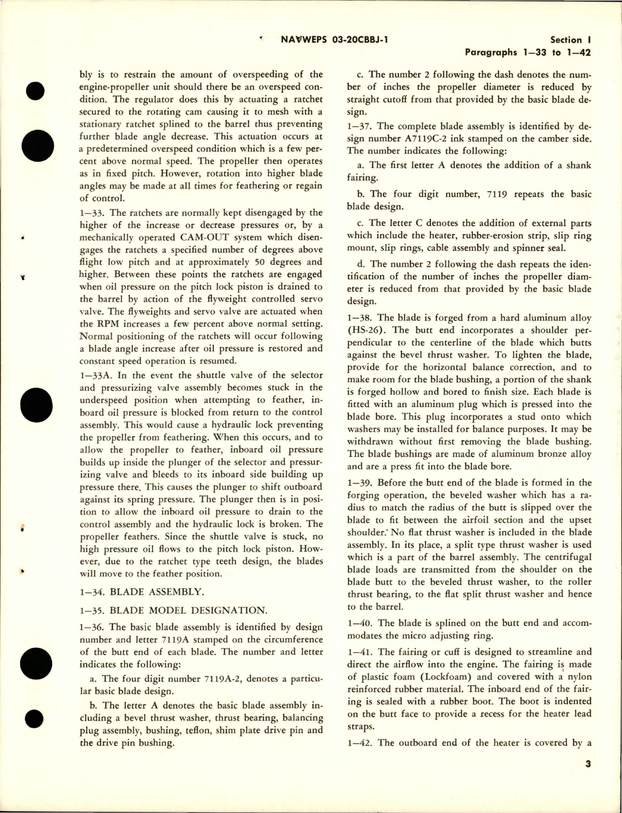 Sample page 7 from AirCorps Library document: Operation and Maintenance Instructions for Variable Pitch Propeller - Models 54H60-69, 54H60-73, and 54H60-75