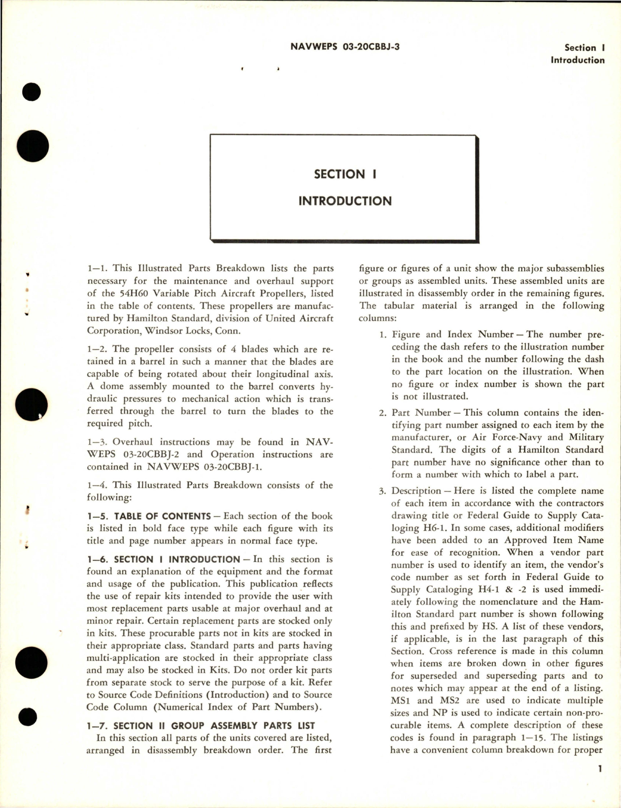 Sample page 5 from AirCorps Library document: Variable Pitch Propeller - Model 54H60-73, 54H60-75, 54H60-85, and 54H60-89