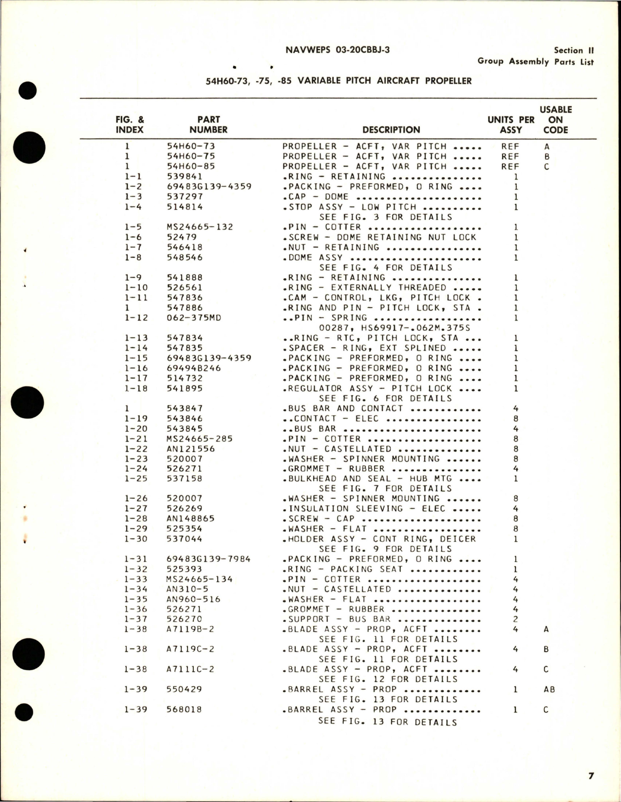 Sample page 5 from AirCorps Library document: Variable Pitch Propeller - Model 54H60-73, 54H60-75, 54H60-85, 54H60-89, and 54H60-111