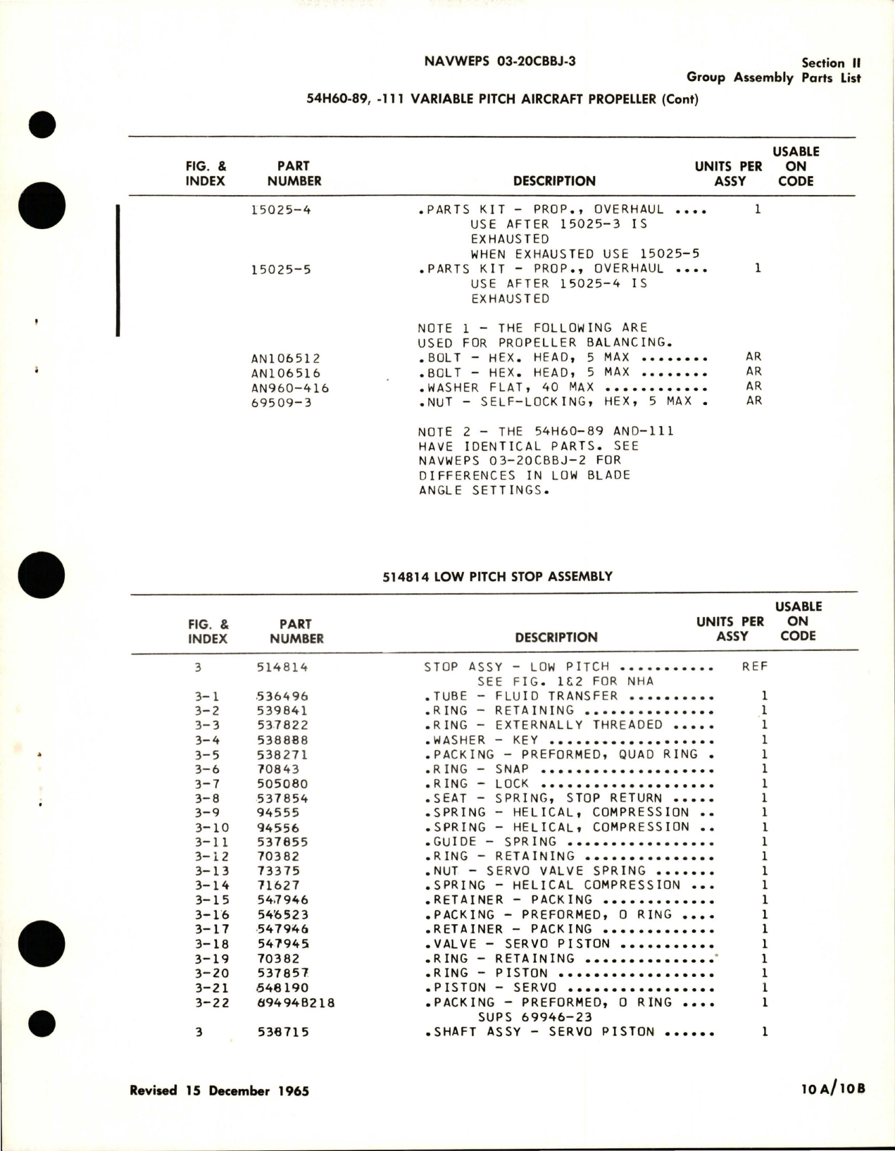 Sample page 7 from AirCorps Library document: Variable Pitch Propeller - Model 54H60-73, 54H60-75, 54H60-85, 54H60-89, and 54H60-111