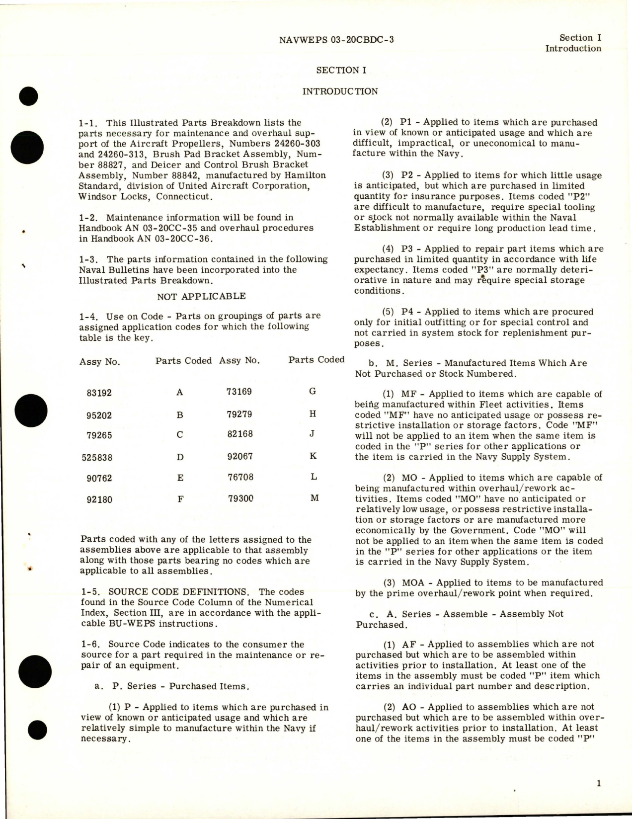 Sample page 5 from AirCorps Library document: Illustrated Parts Breakdown for Variable Pitch Propeller and Brush Pad Bracket Assembly
