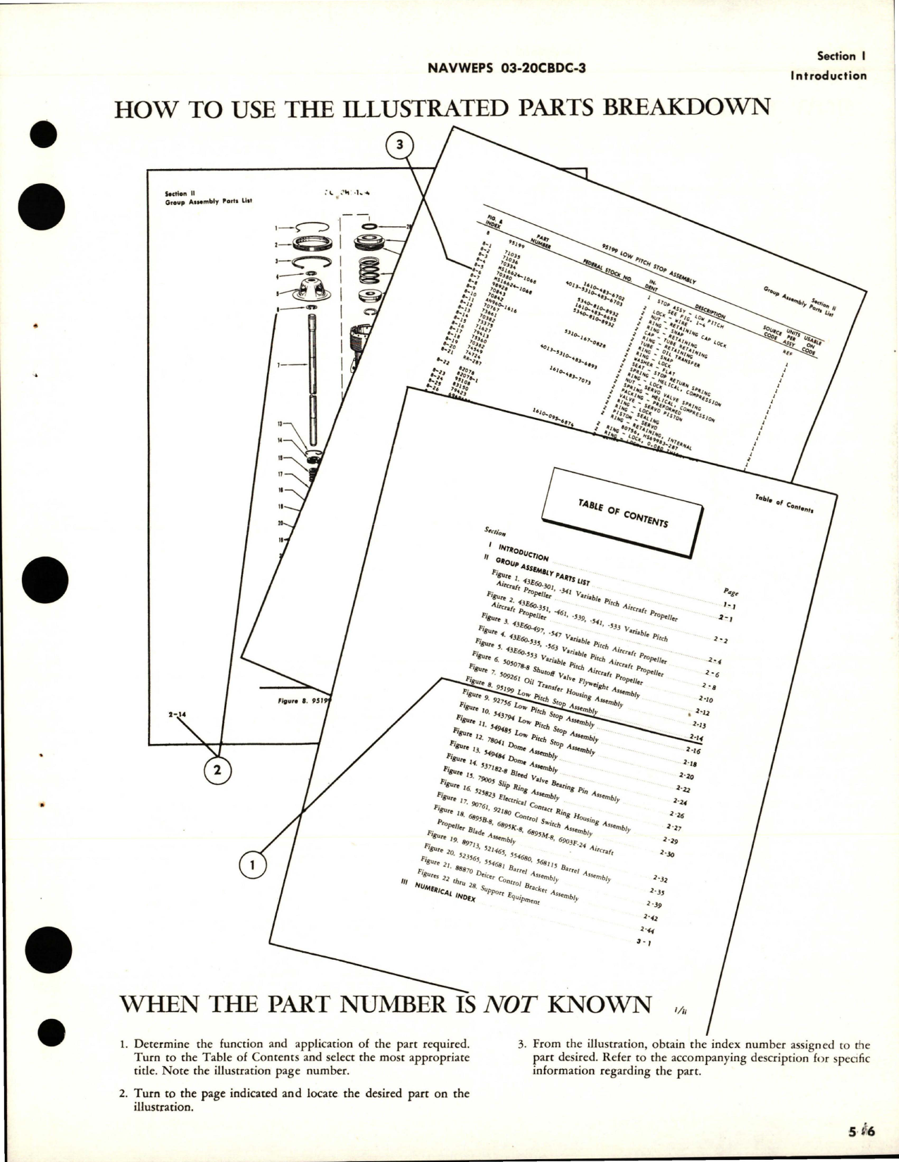 Sample page 9 from AirCorps Library document: Illustrated Parts Breakdown for Variable Pitch Propeller and Brush Pad Bracket Assembly