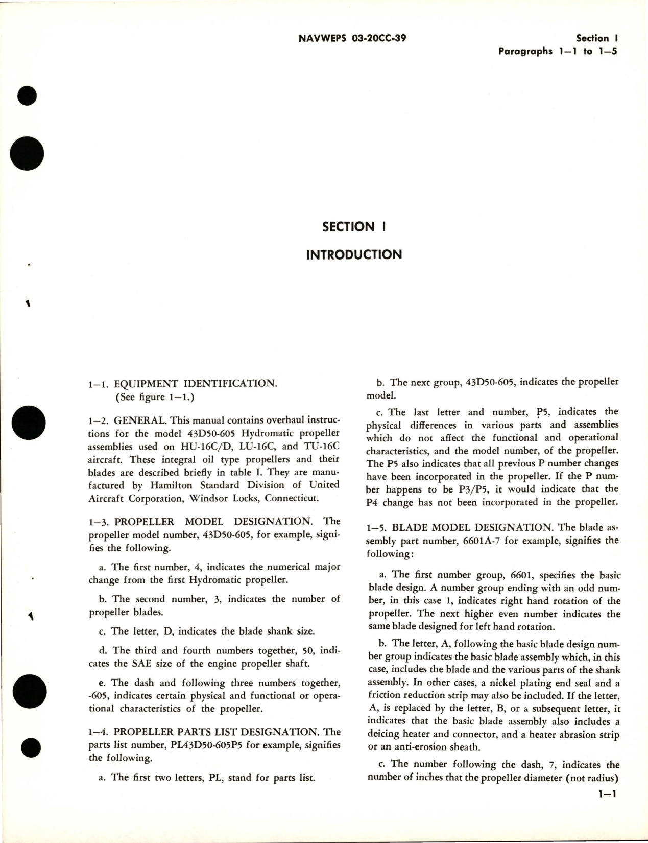 Sample page 5 from AirCorps Library document: Overhaul Instructions for Variable Pitch Aircraft Propeller Assemblies