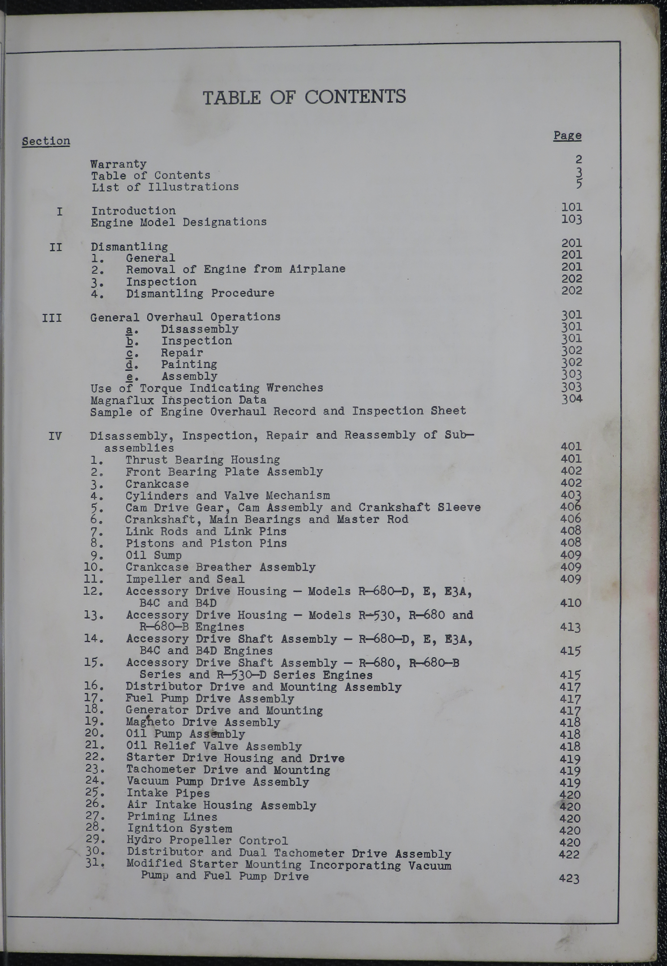 Sample page 7 from AirCorps Library document: Overhaul Manual for R-680 Series Lycoming Engines