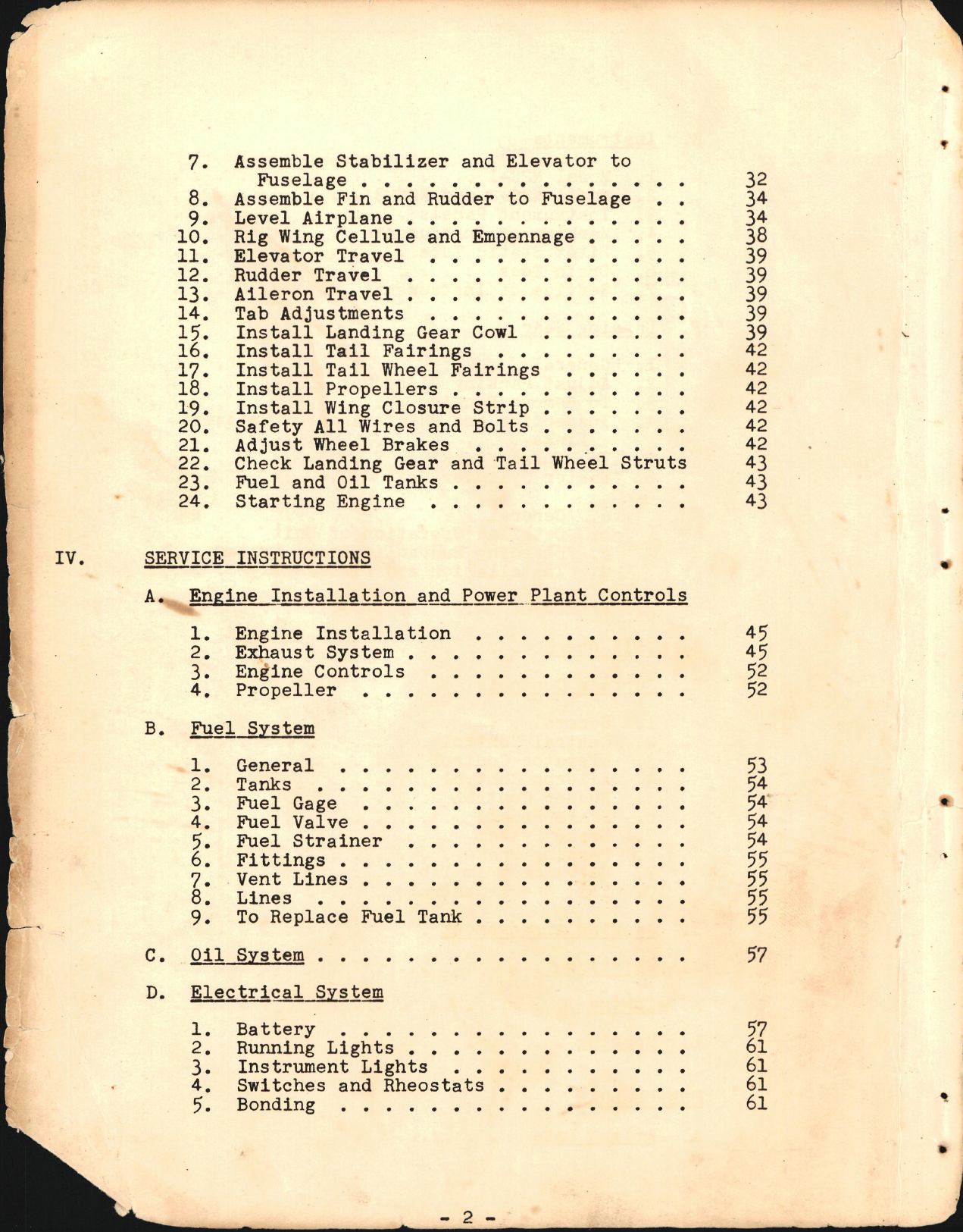 Sample page 6 from AirCorps Library document: Erection and Maintenance Instructions for N2S-1, -2, and -3