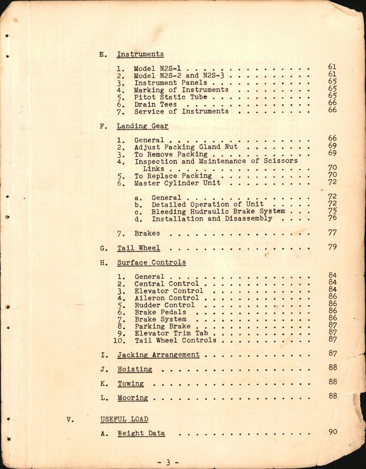 Sample page 7 from AirCorps Library document: Erection and Maintenance Instructions for N2S-1, -2, and -3