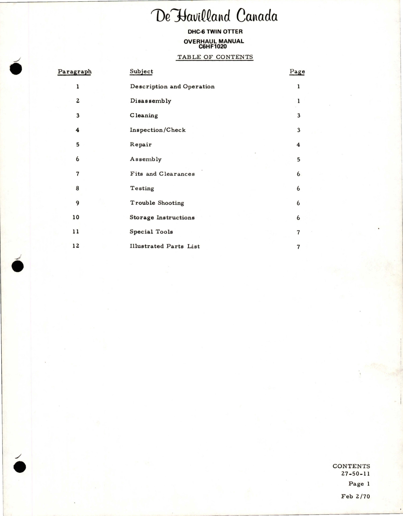 Sample page 5 from AirCorps Library document: Overhaul Manual for Wing Flap Actuator - Part C6HF1020