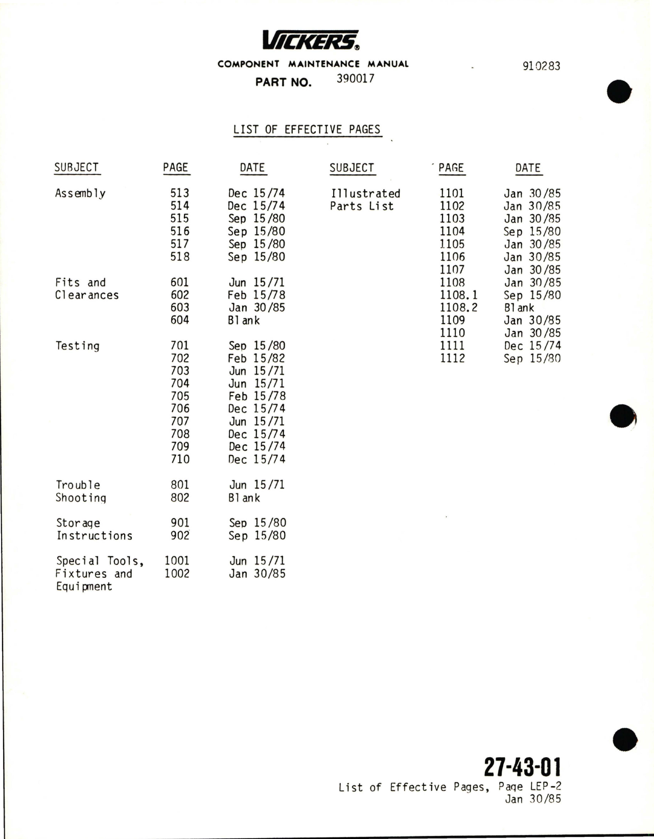 Sample page 8 from AirCorps Library document: Maintenance Manual with Illustrated Parts Breakdown for Hydraulic Motor Assembly - Model CMV3-075-1C and CMV3-075-1D