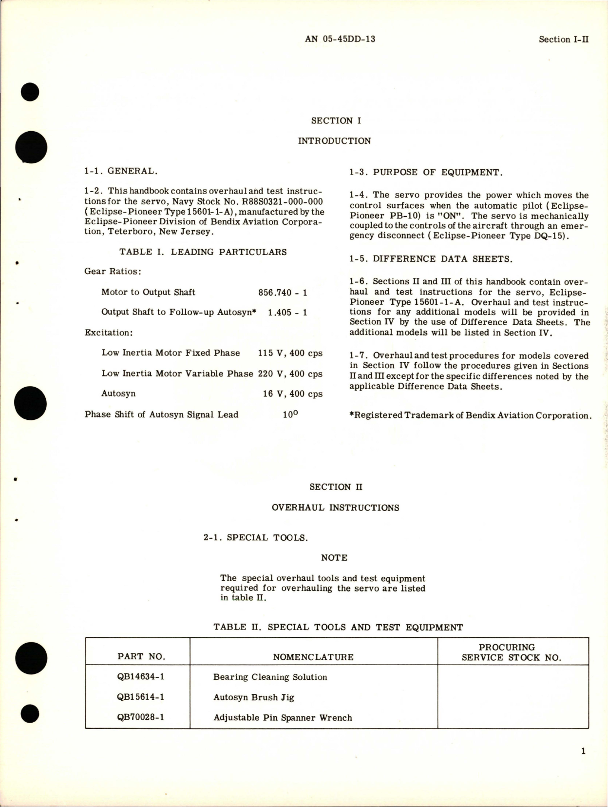 Sample page 5 from AirCorps Library document: Overhaul Instructions for Servo - Part 15601-1-A