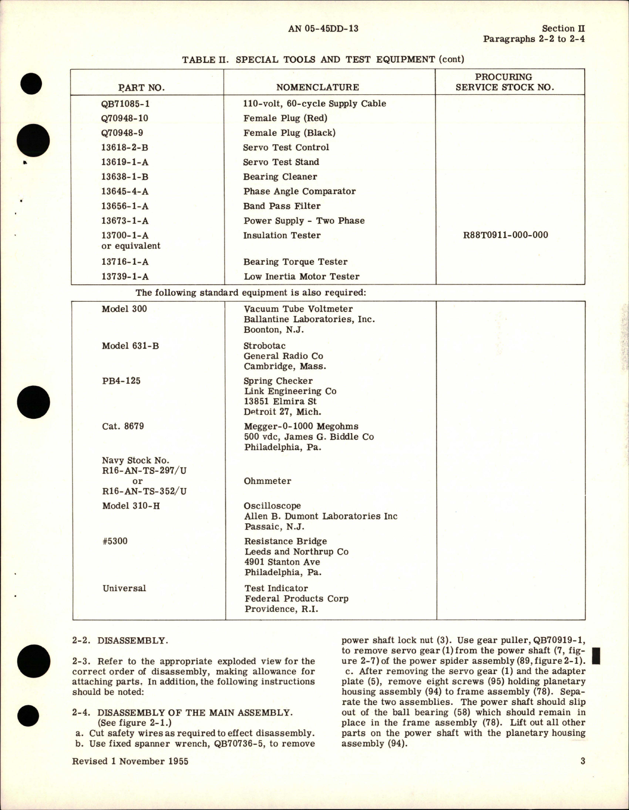 Sample page 5 from AirCorps Library document: Overhaul Instructions for Servo - Part 15601-1-A and 15601-2-A