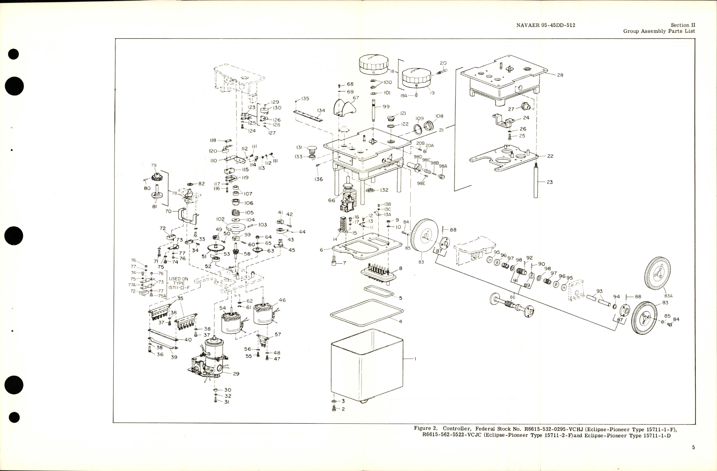 Sample page 9 from AirCorps Library document: Illustrated Parts Breakdown for Parts 15711-1-D, 15711-1-F, and 15711-2-F