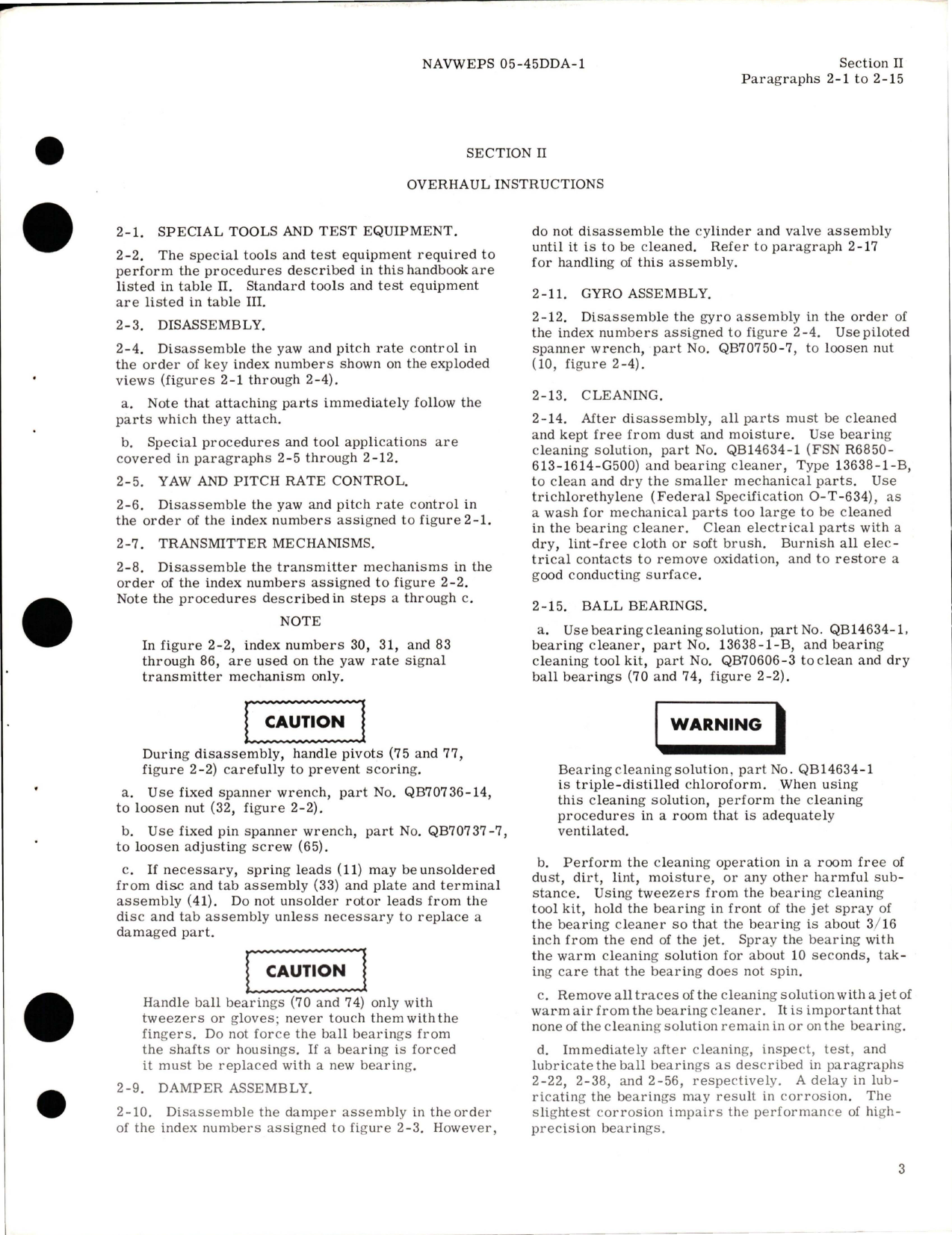 Sample page 5 from AirCorps Library document: Overhaul Instructions for Yaw and Pitch Rate Control - Type 15839-1B