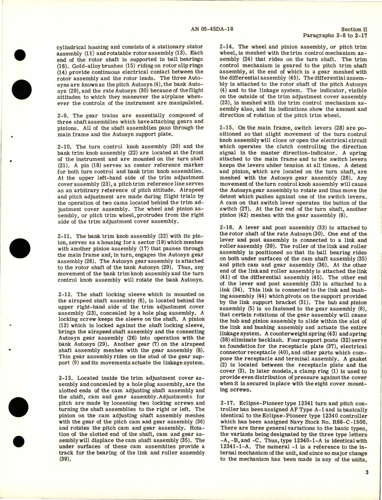 Sample page 9 from AirCorps Library document: Overhaul Instructions for Turn and Pitch Controller 