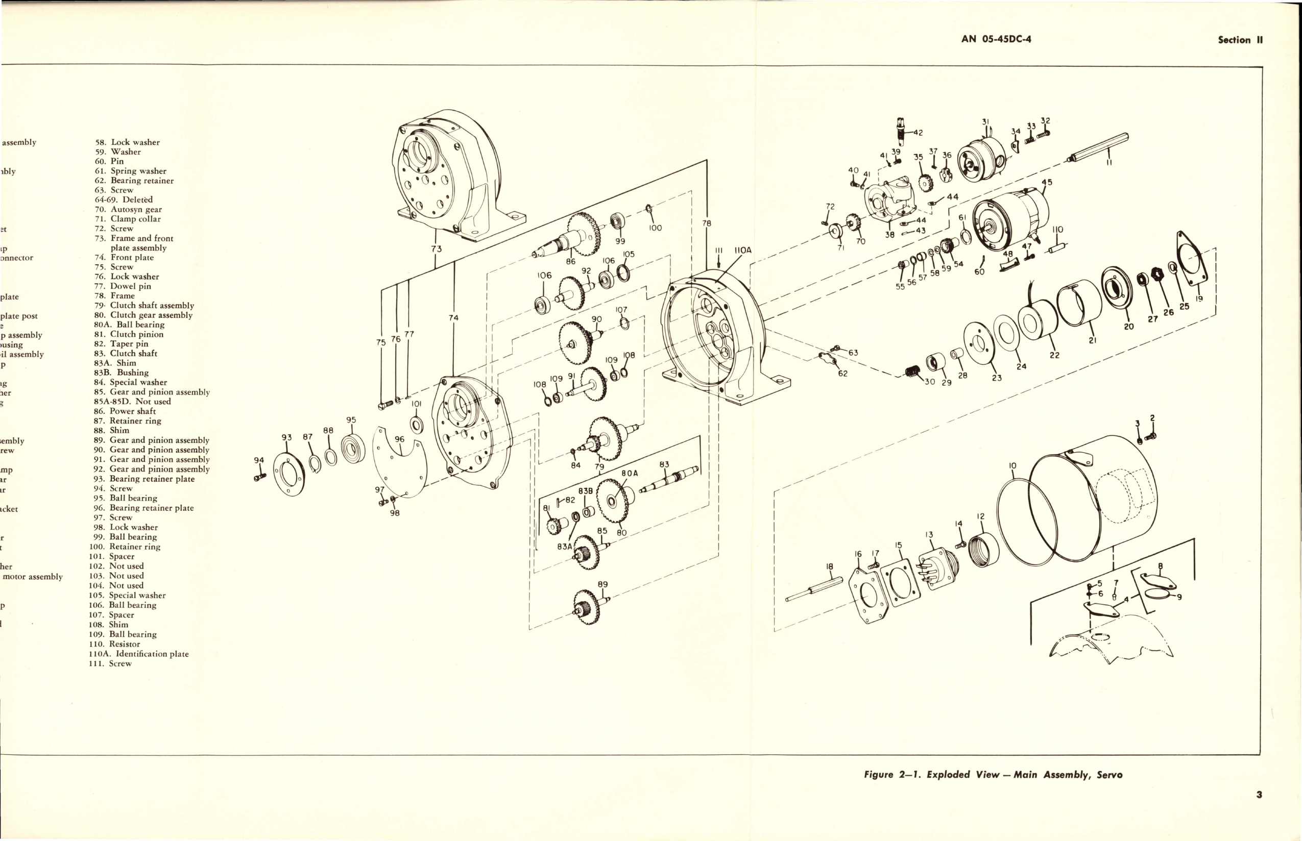 Sample page 7 from AirCorps Library document: Overhaul Instructions for Throttle Servo - Parts 15621-1-A, 15650-1-A and Trim Tab Servo - Part 15622-1-A