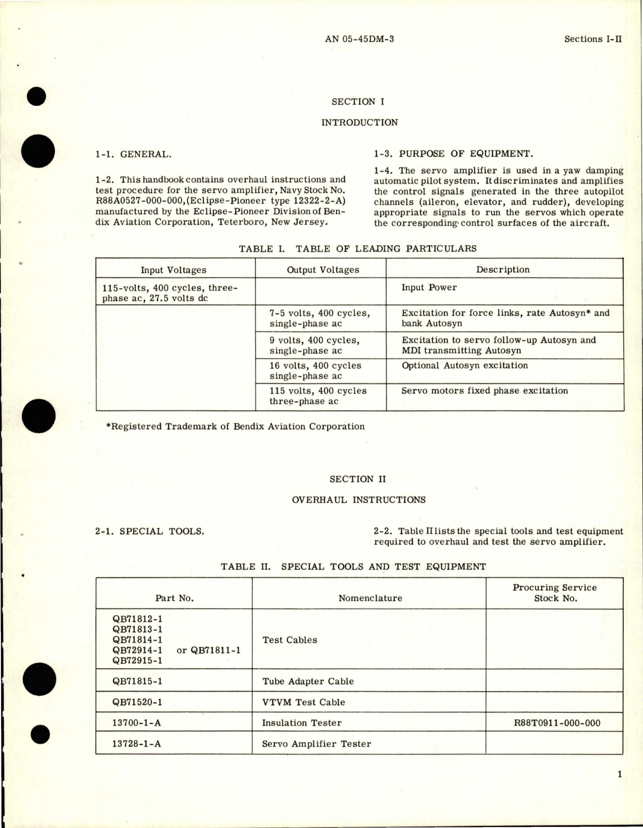 Sample page 5 from AirCorps Library document: Overhaul Instructions for Servo Amplifier - Part 12322-2-A
