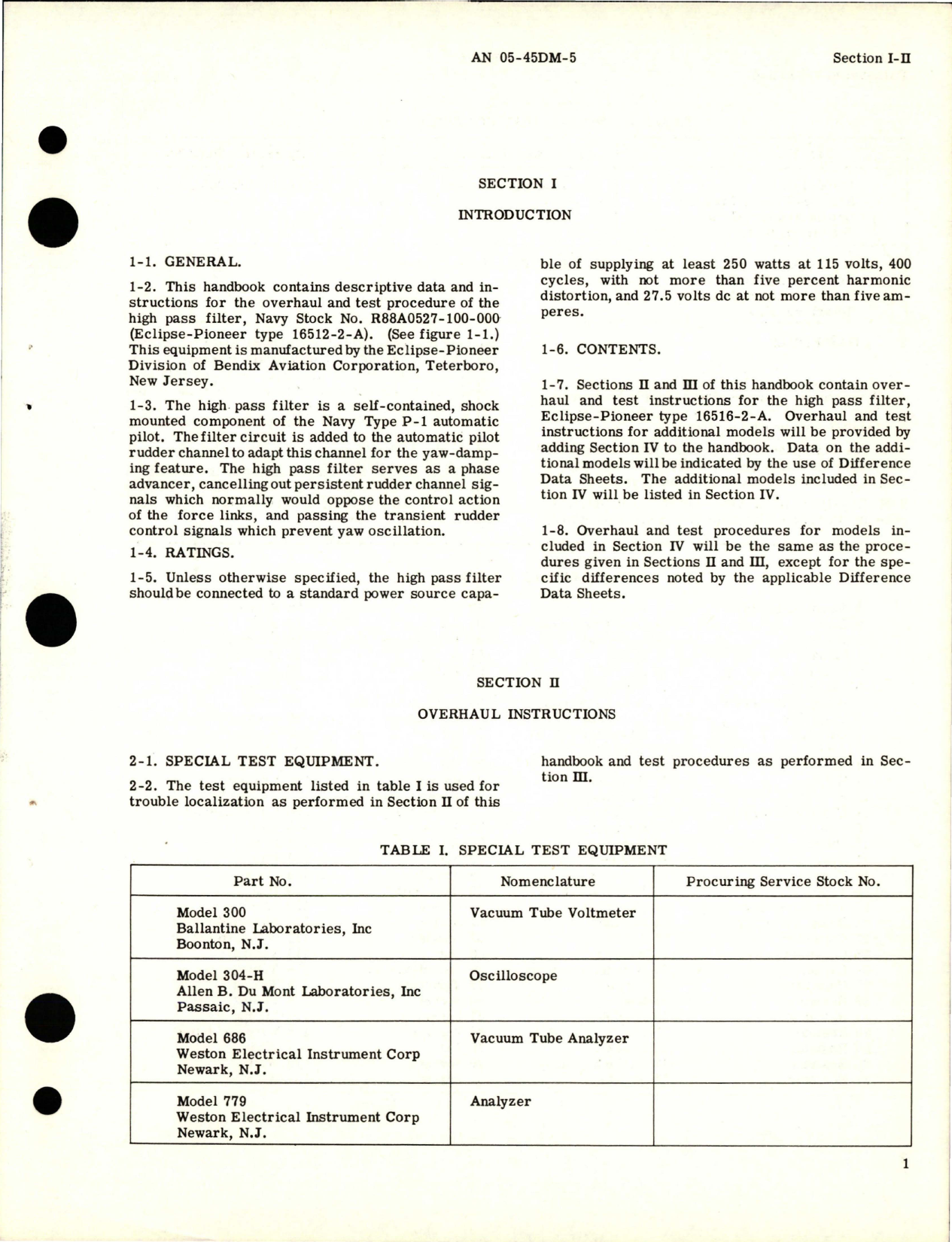 Sample page 5 from AirCorps Library document: Overhaul Instructions for High Pass Filter - Part 16516-2-A
