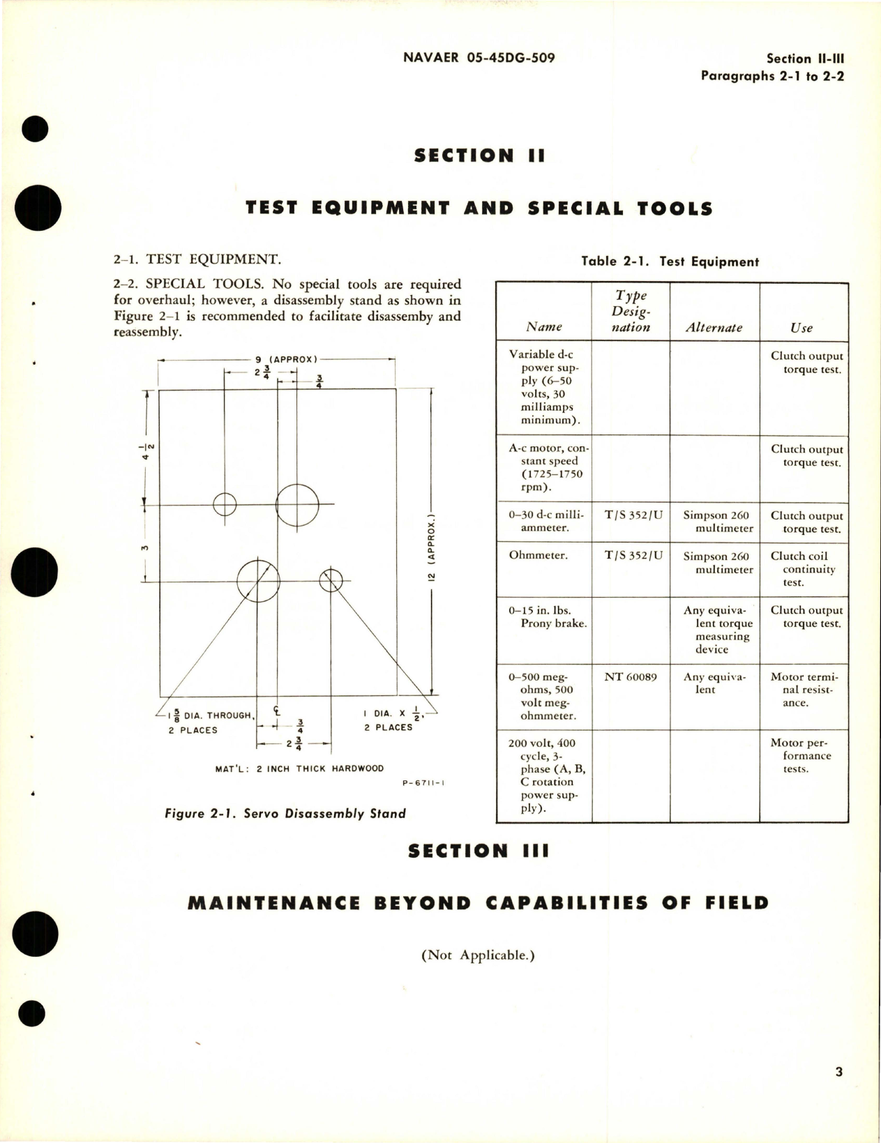 Sample page 9 from AirCorps Library document: Overhaul Instructions for Servo Mechanism Assembly for D-1 Auto Control System