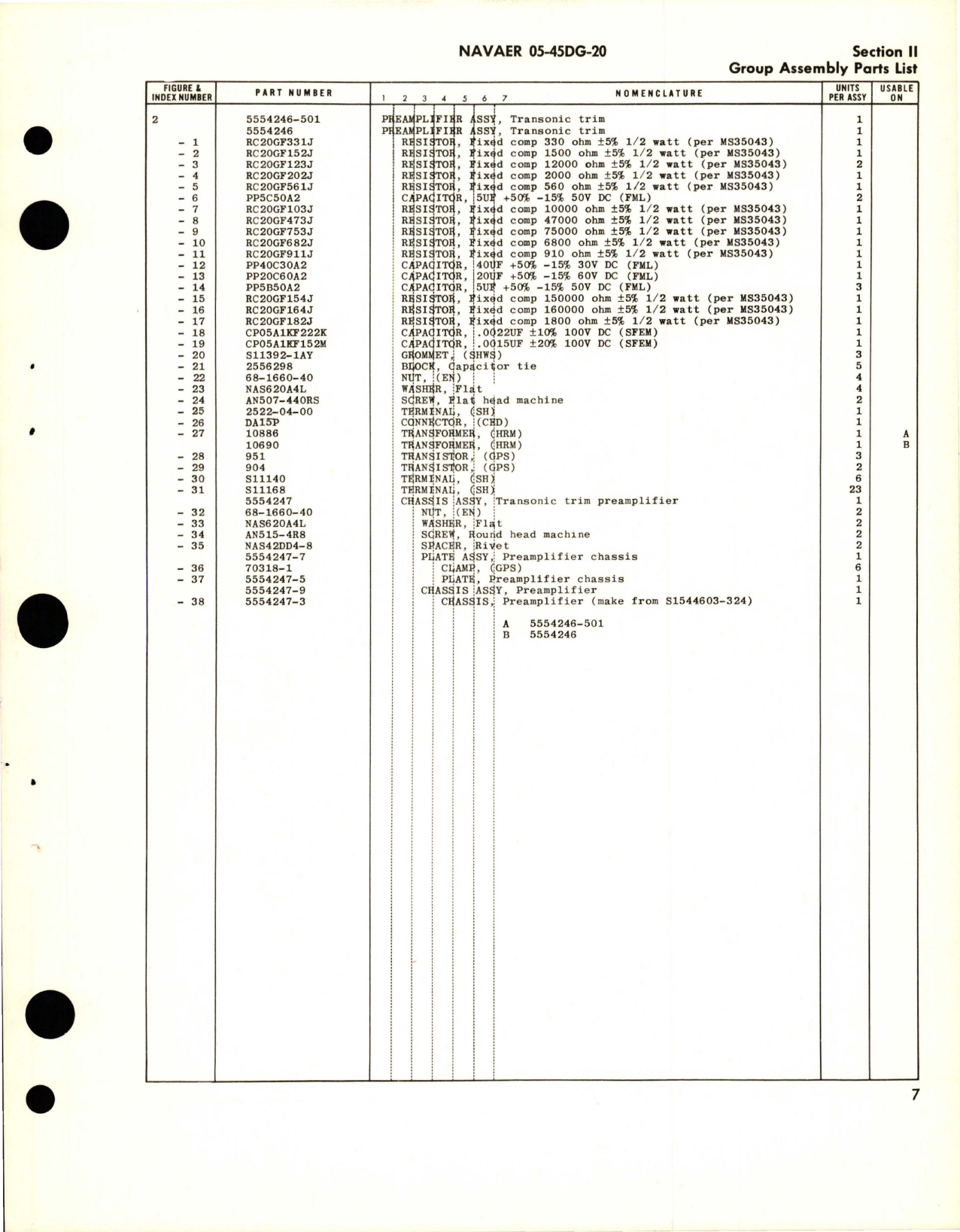 Sample page 9 from AirCorps Library document: Illustrated Parts Breakdown for Transonic Trim System 