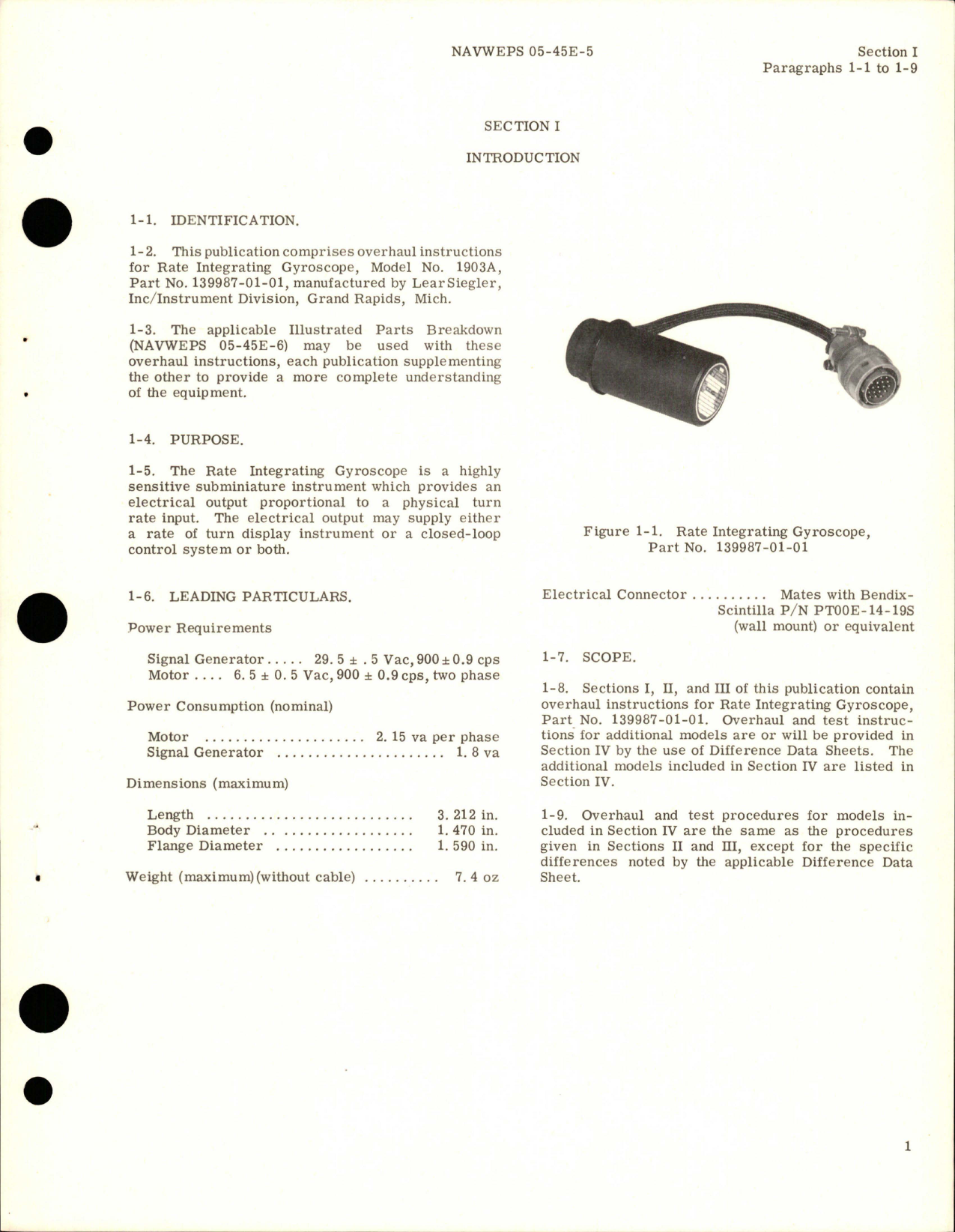 Sample page 5 from AirCorps Library document: Overhaul Instructions for Rate Integrating Gyroscope - Model 1903A