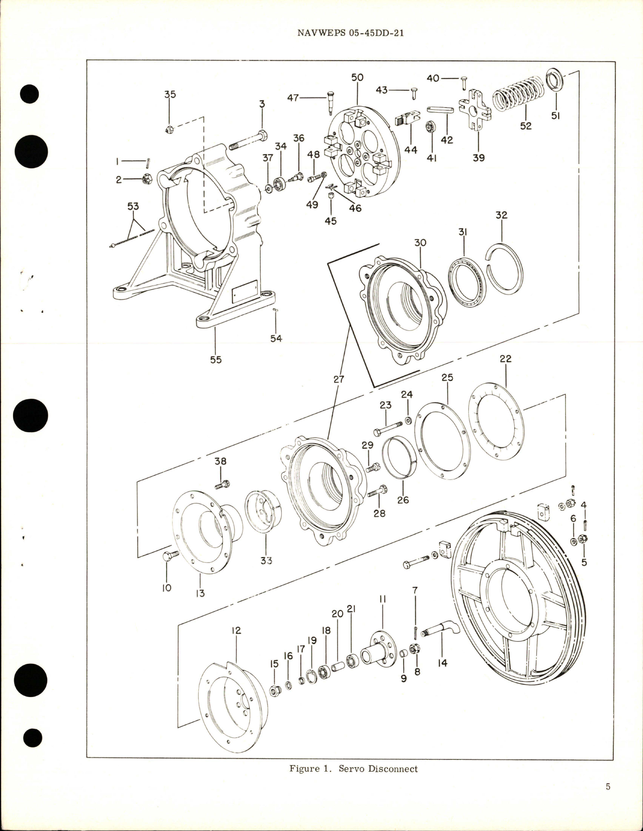 Sample page 5 from AirCorps Library document: Overhaul Instructions with Parts for Servo Disconnect - Type DQ-24-A2