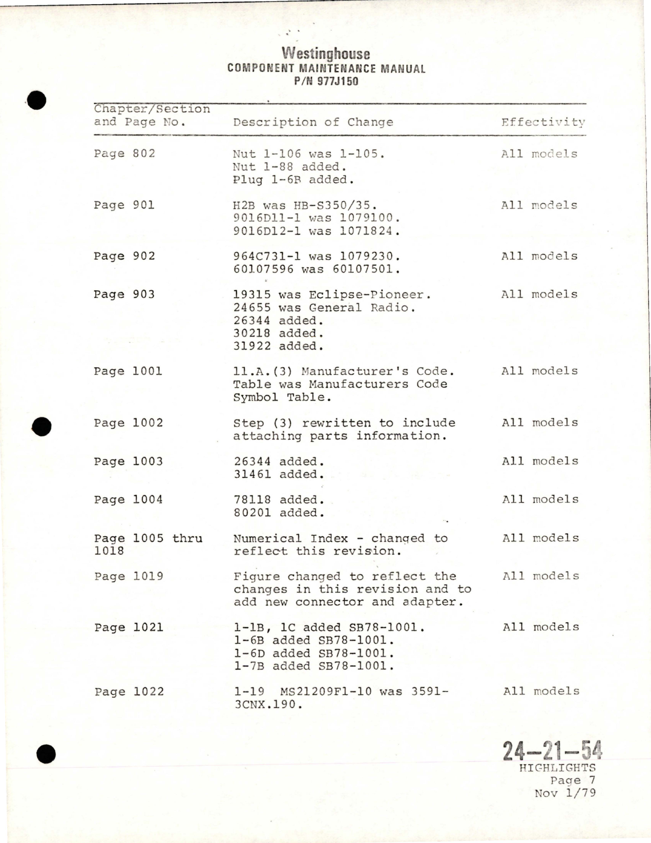 Sample page 9 from AirCorps Library document: Maintenance Manual with Illustrated Parts List for AC Generator - Parts 977J150-1, 977J150-2, 977J150-3, and 977J150-4 