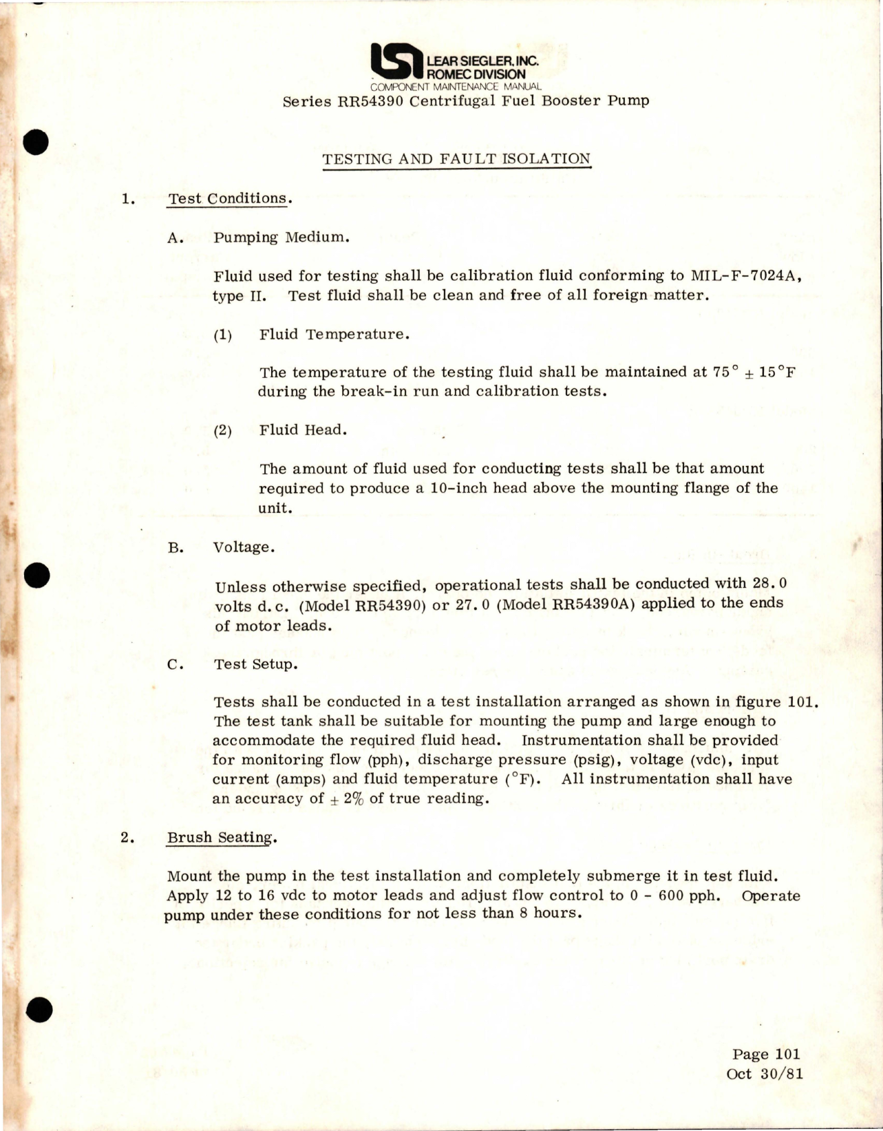 Sample page 7 from AirCorps Library document: Maintenance Manual for Centrifugal Fuel Booster Pump - Series RR54390