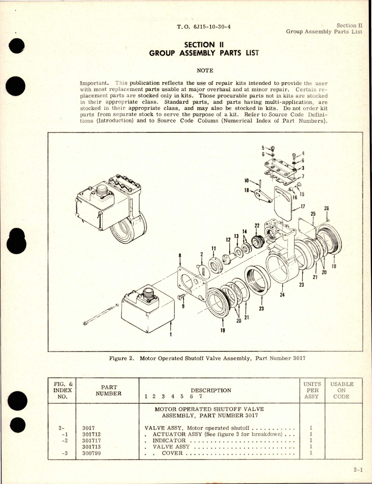 Sample page 7 from AirCorps Library document: Illustrated Parts Breakdown for Motor Operated Shutoff Valve