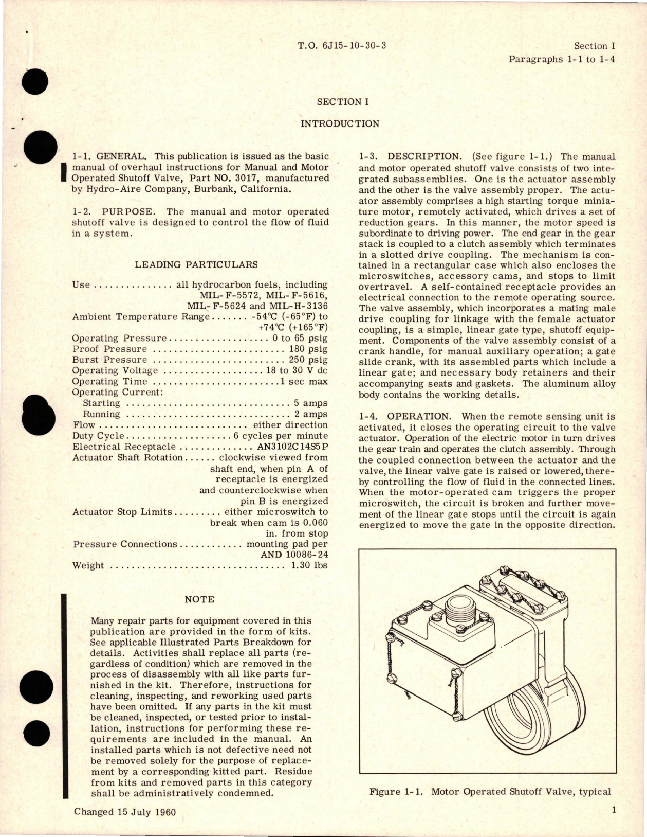 Sample page 5 from AirCorps Library document: Overhaul for Motor Operated Shutoff Valves