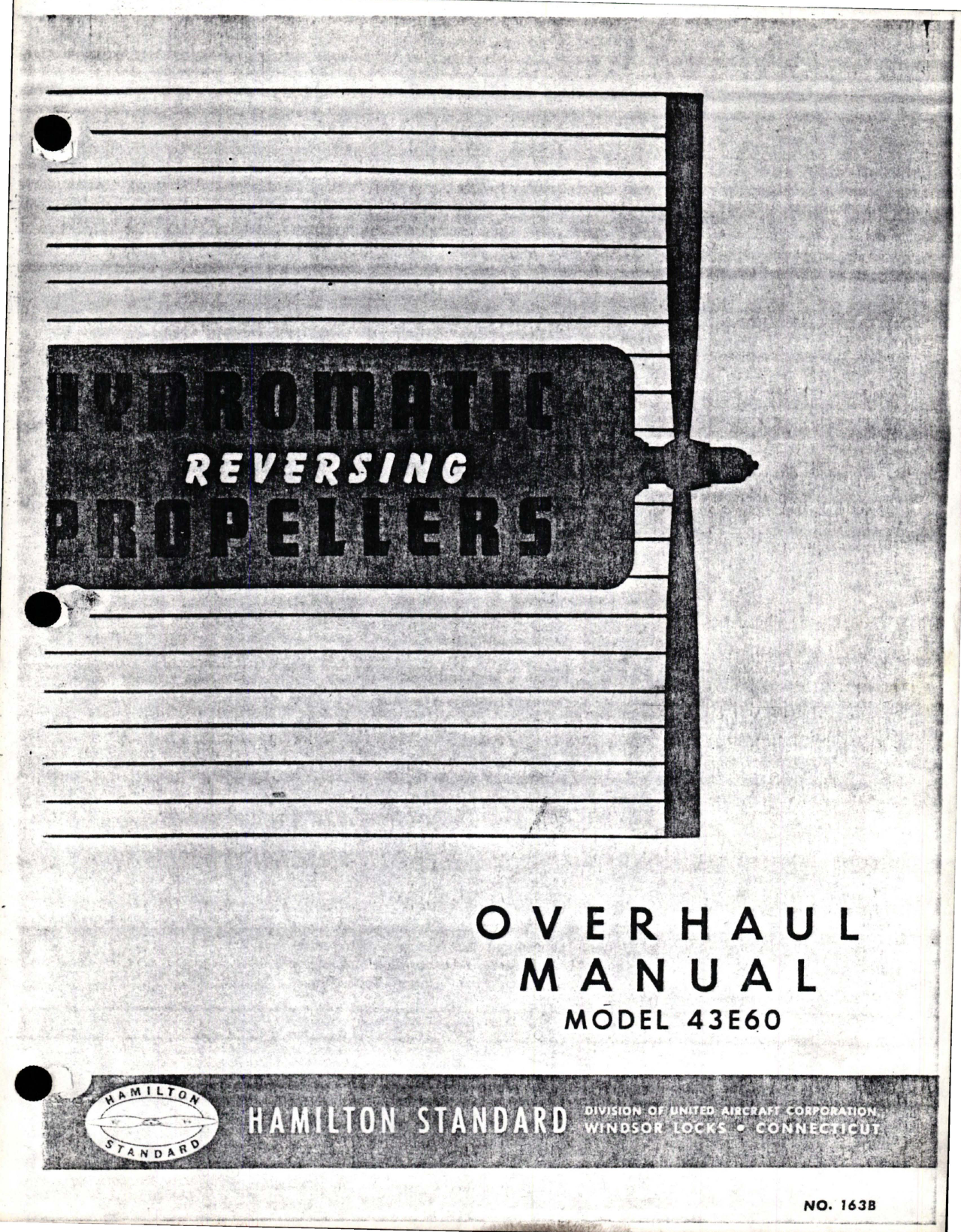 Sample page 1 from AirCorps Library document: Overhaul Manual for Hydromatic Reversing Propellers - Model 43E60
