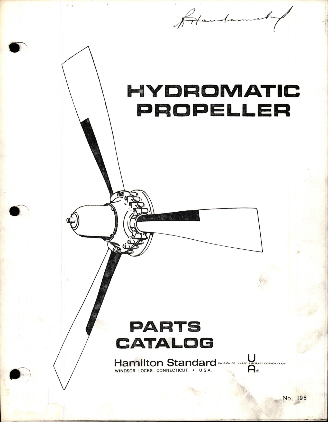 Sample page 1 from AirCorps Library document: Parts Catalog for Hydromatic Propeller