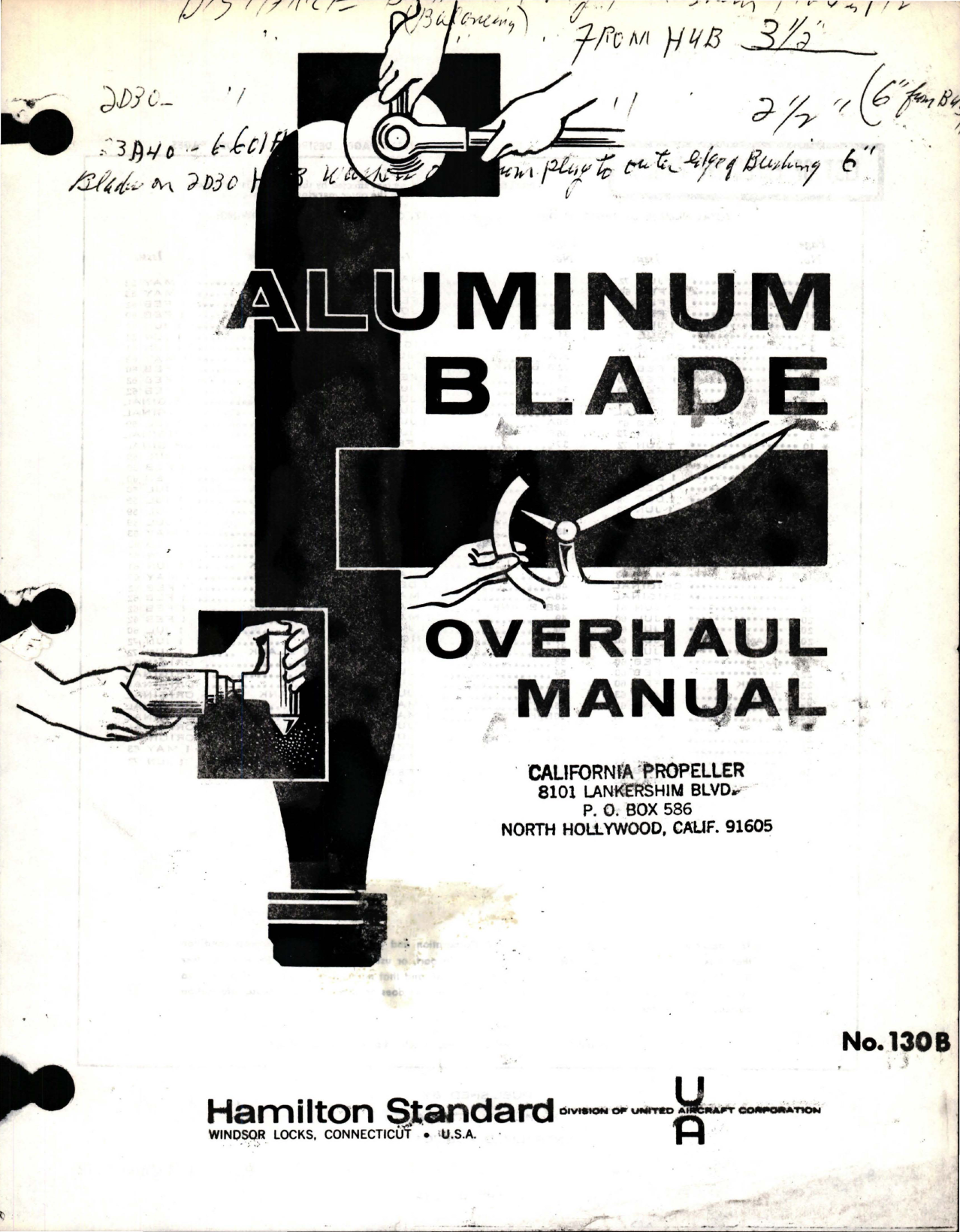 Sample page 1 from AirCorps Library document: Overhaul Manual for Aluminum Blade 