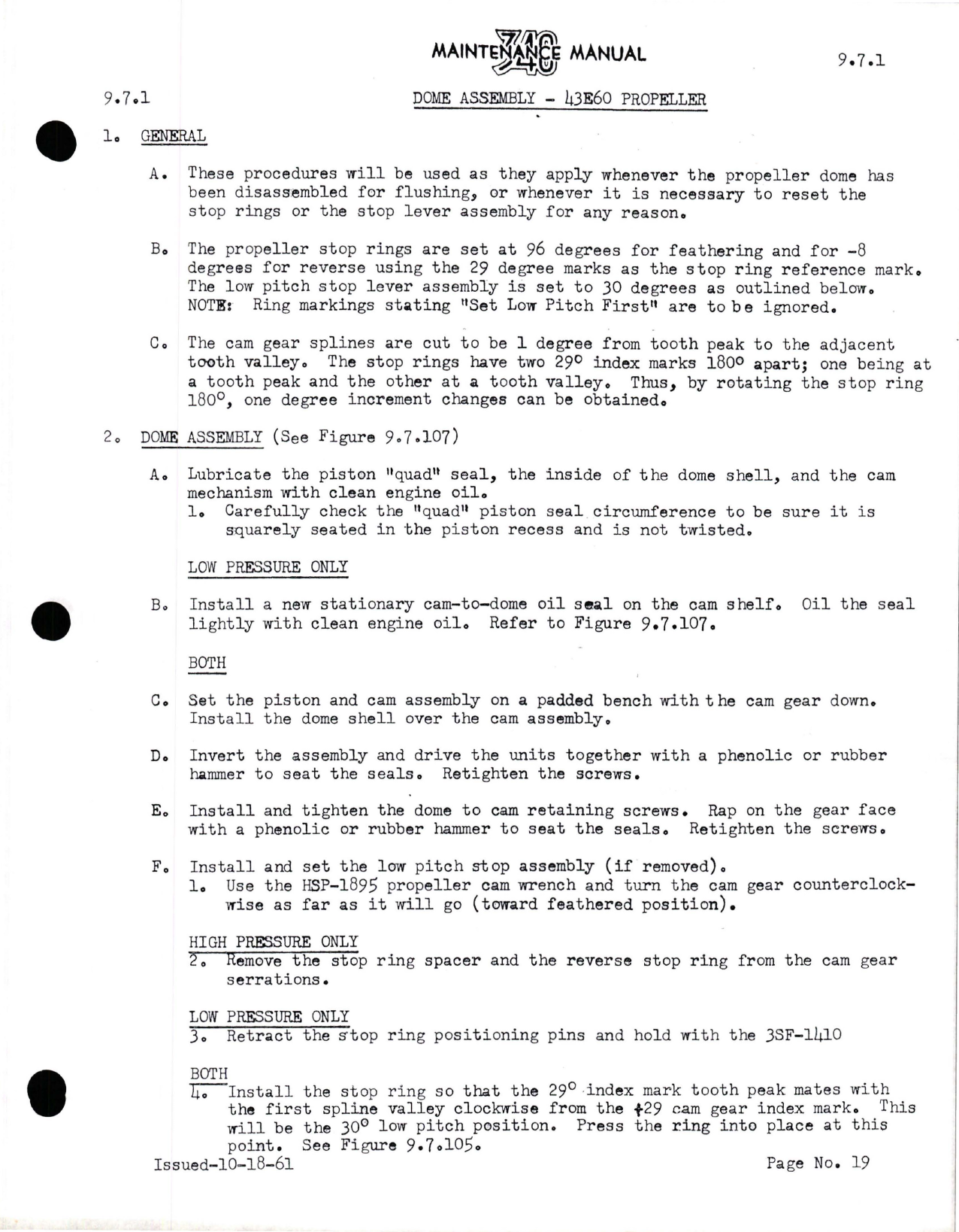 Sample page 7 from AirCorps Library document: Maintenance Manual for 43E60 Propeller