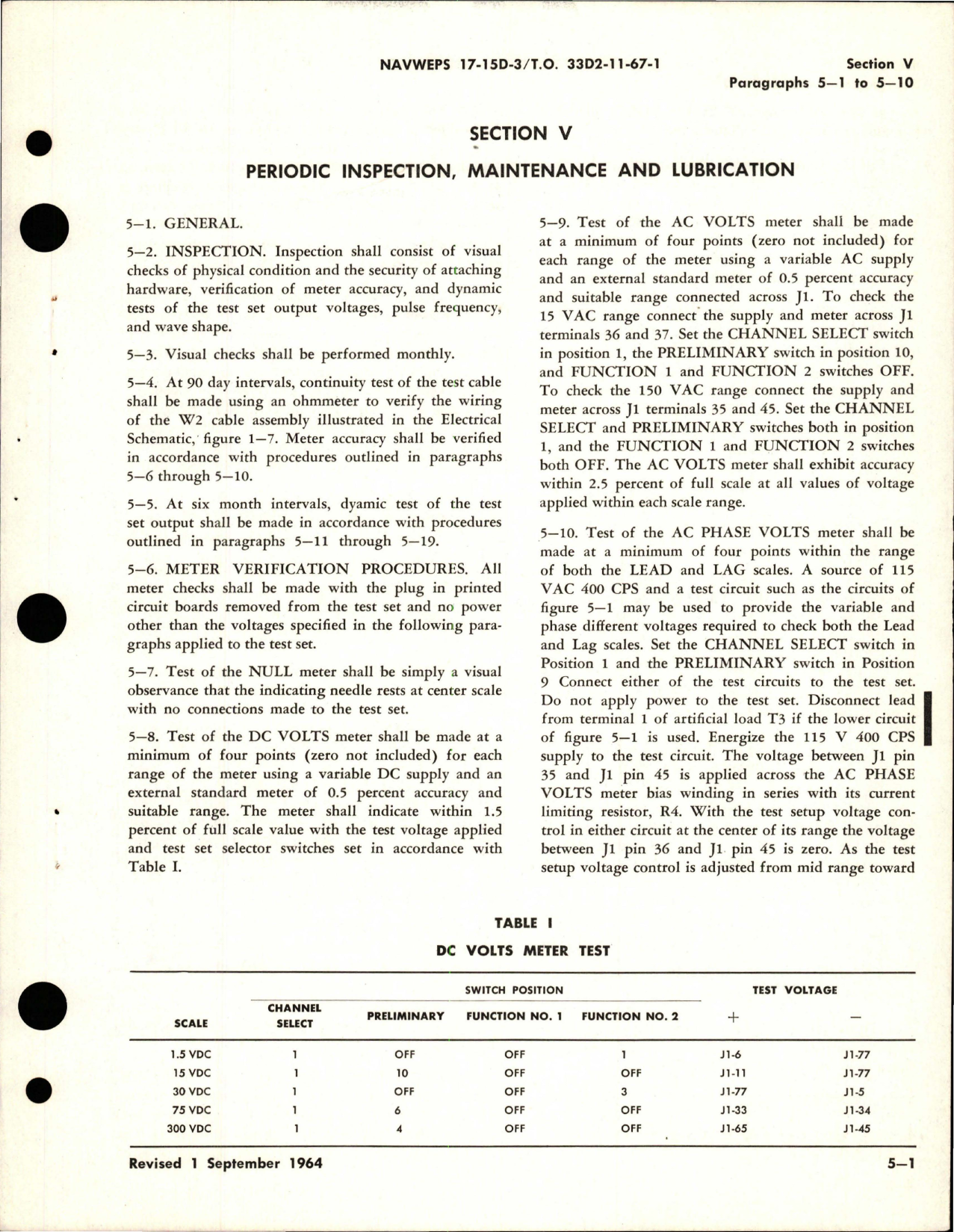 Sample page 5 from AirCorps Library document: Operation, Service Instructions with Parts for Synchrophaser Test Set - Part GS4150
