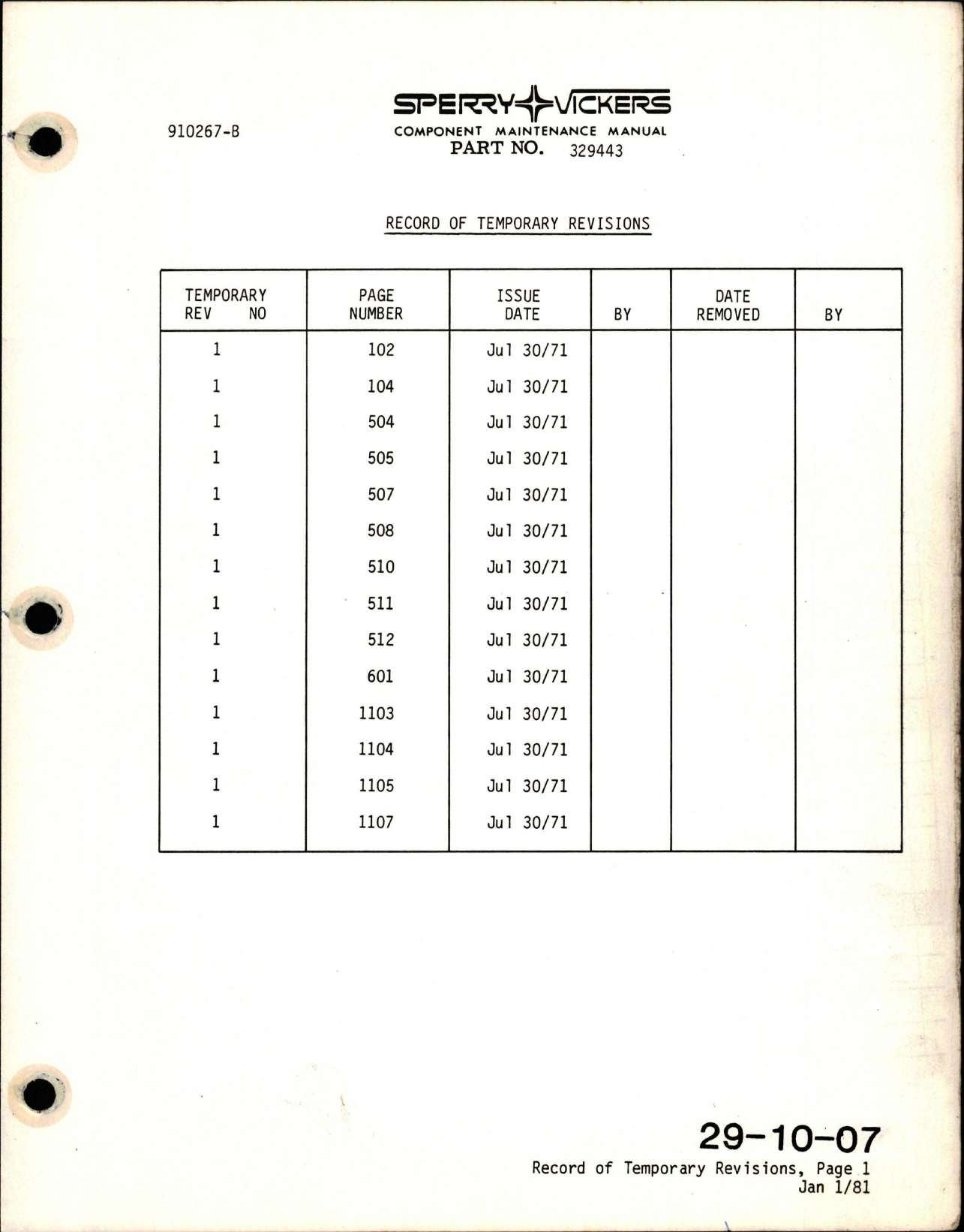 Sample page 7 from AirCorps Library document: Maintenance with Illustrated Parts List for Electric Motor Subassembly for Hydraulic Motorpump - Model MPEV3-022-5 - Part 329443 
